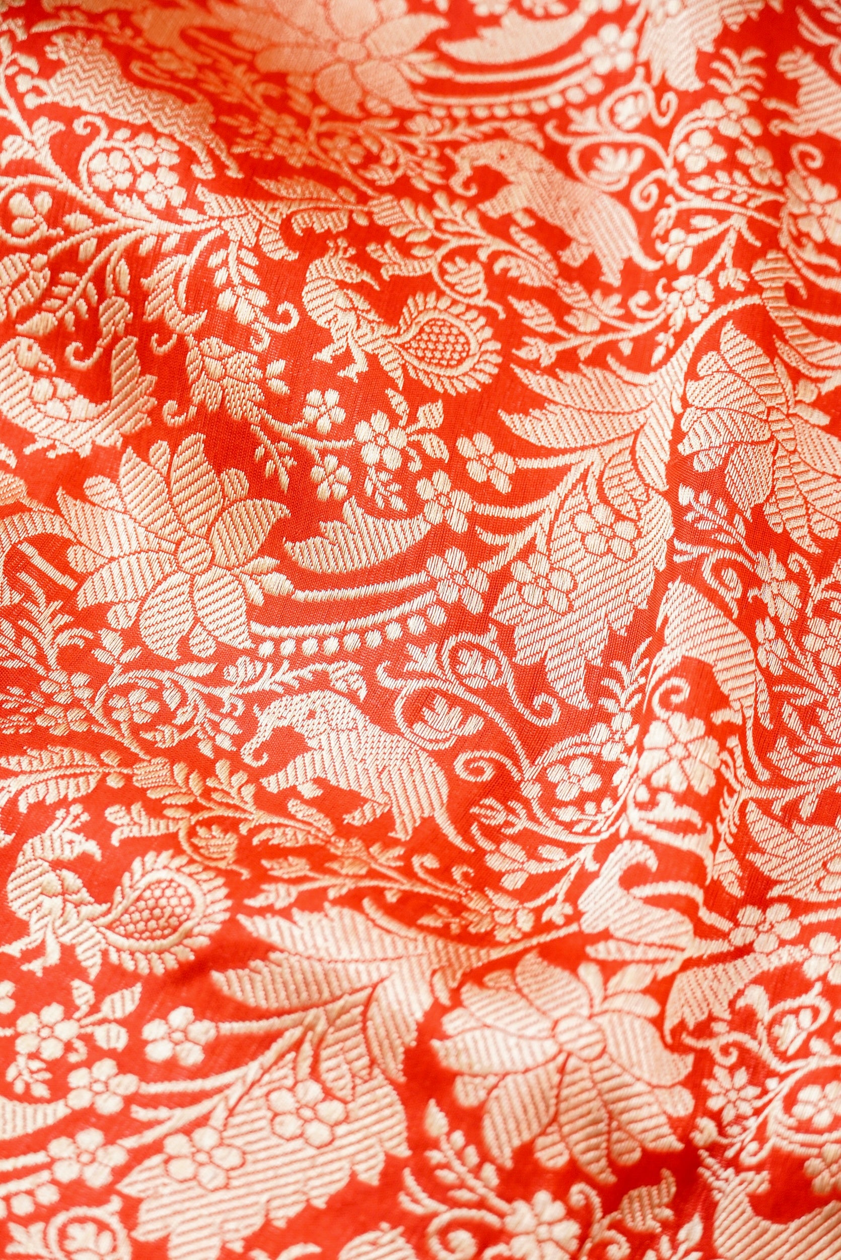 Handwoven Katan Silk Banarasi Shikargah Saree