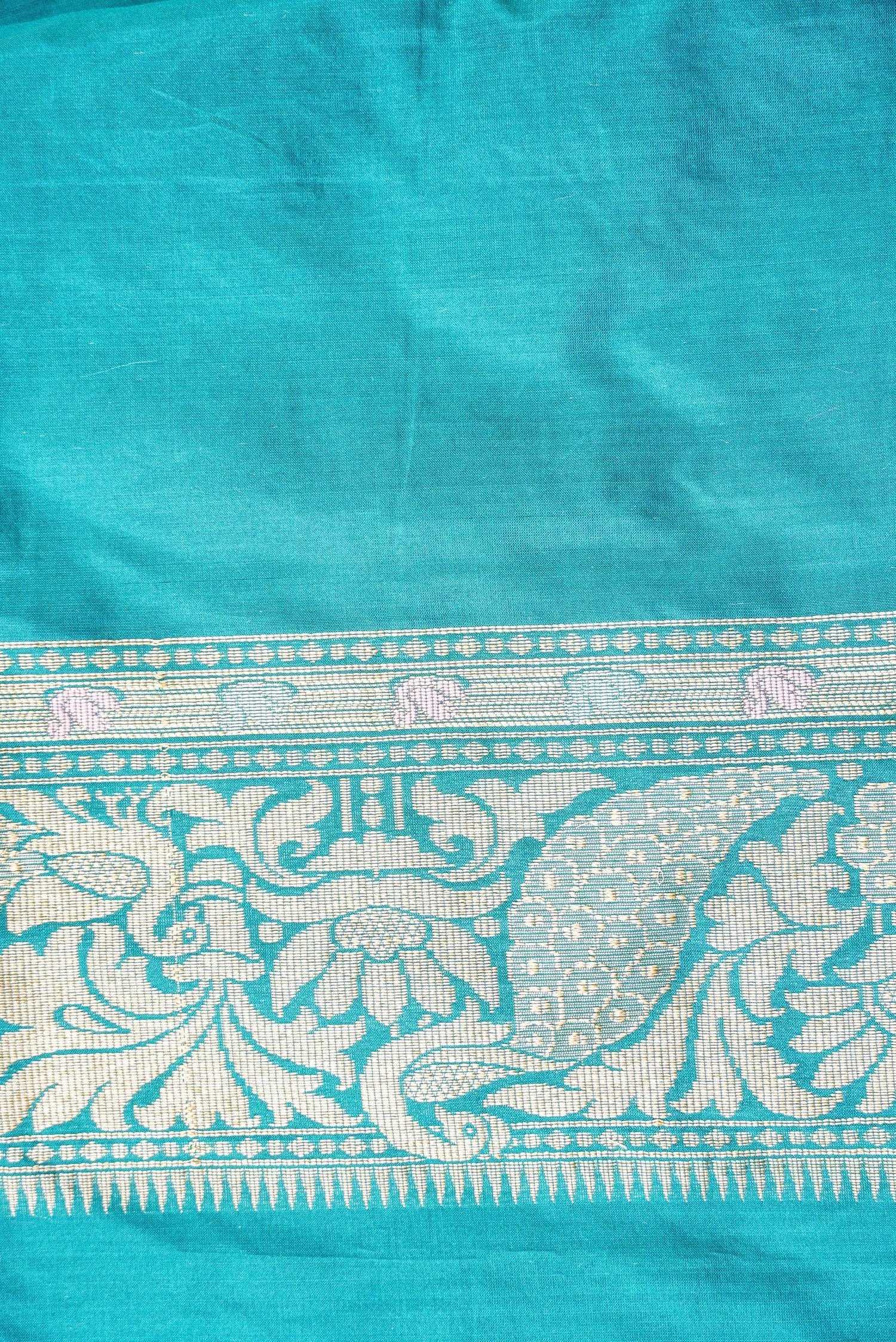 Handwoven Katan Silk Banarasi Shikargah Saree