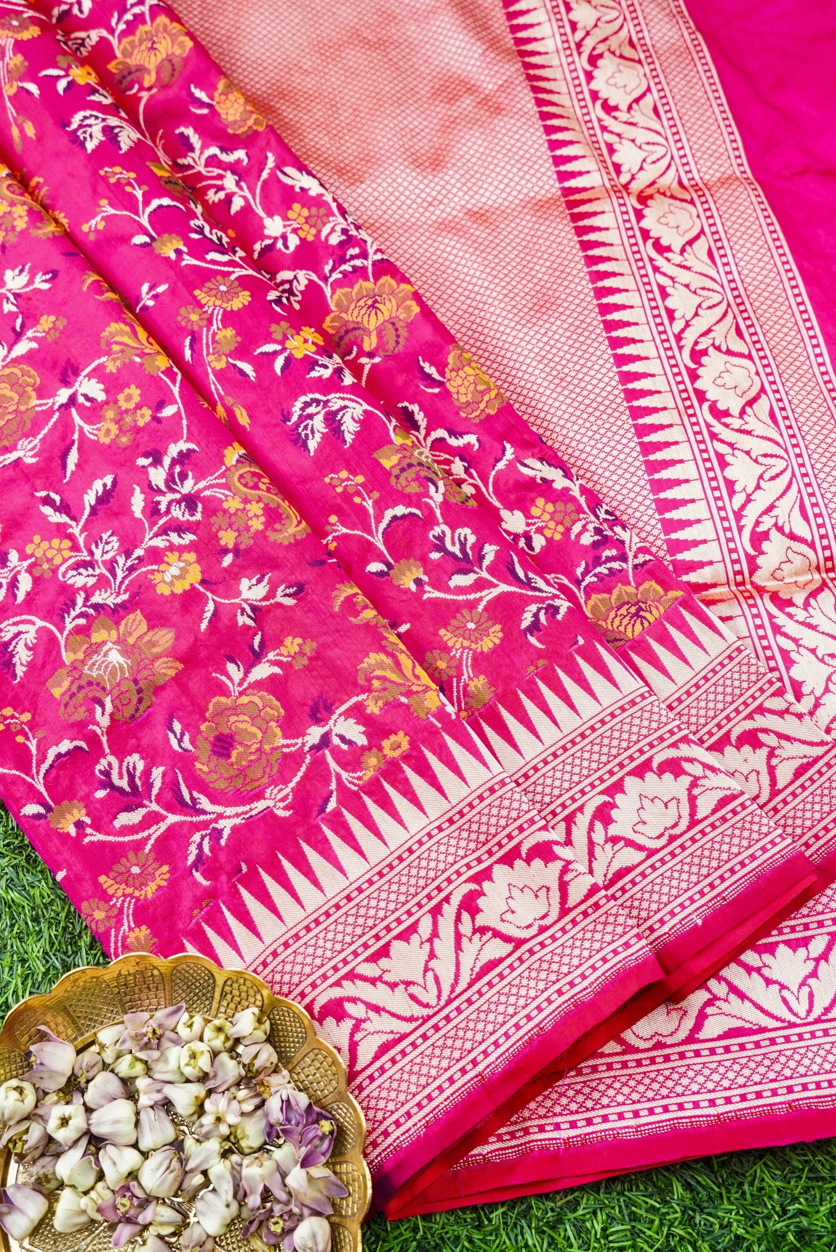 Handloom Banarasi Silk Kinkhab Saree
