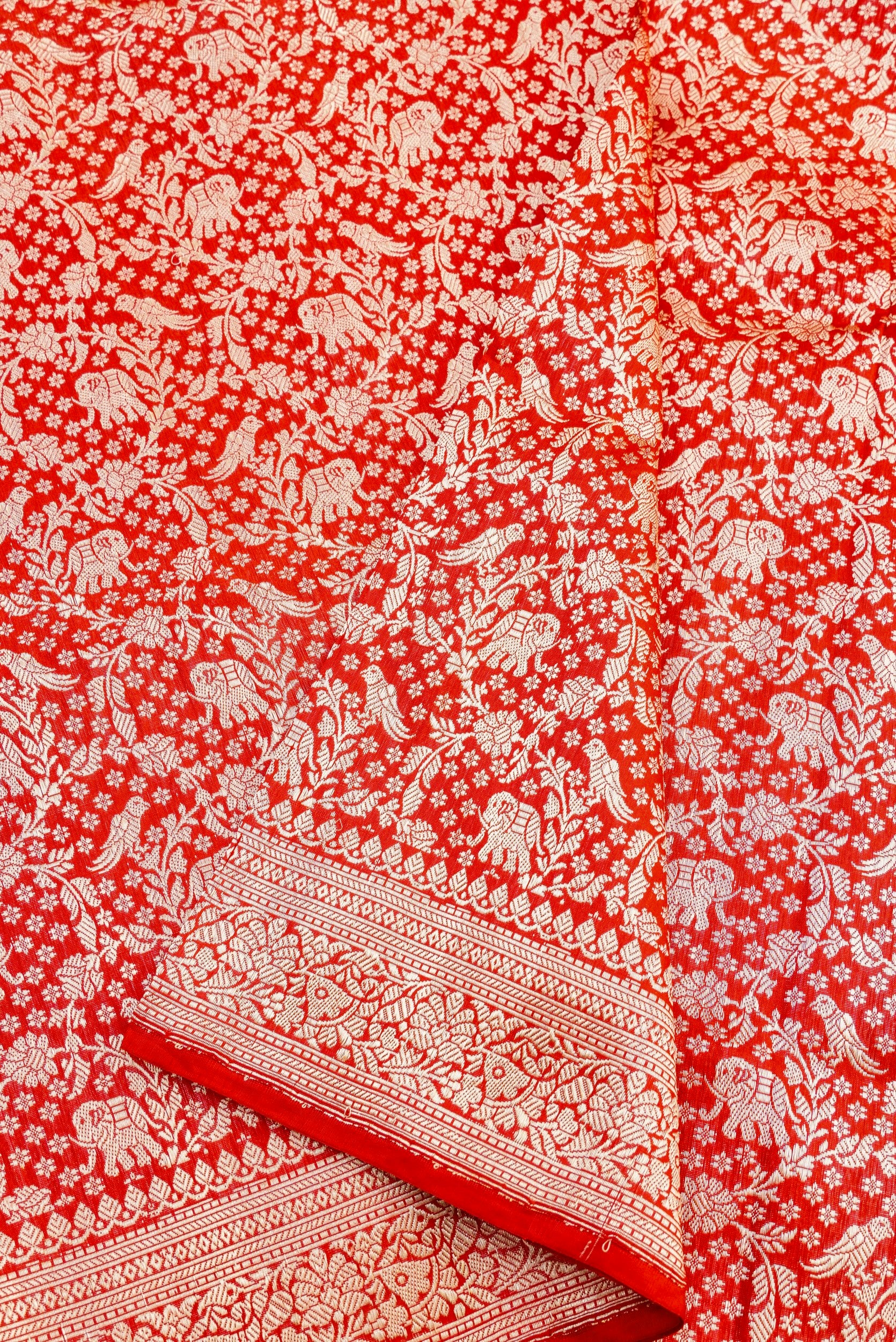 Handloom Banarasi Katan Silk Shikargah Dupatta
