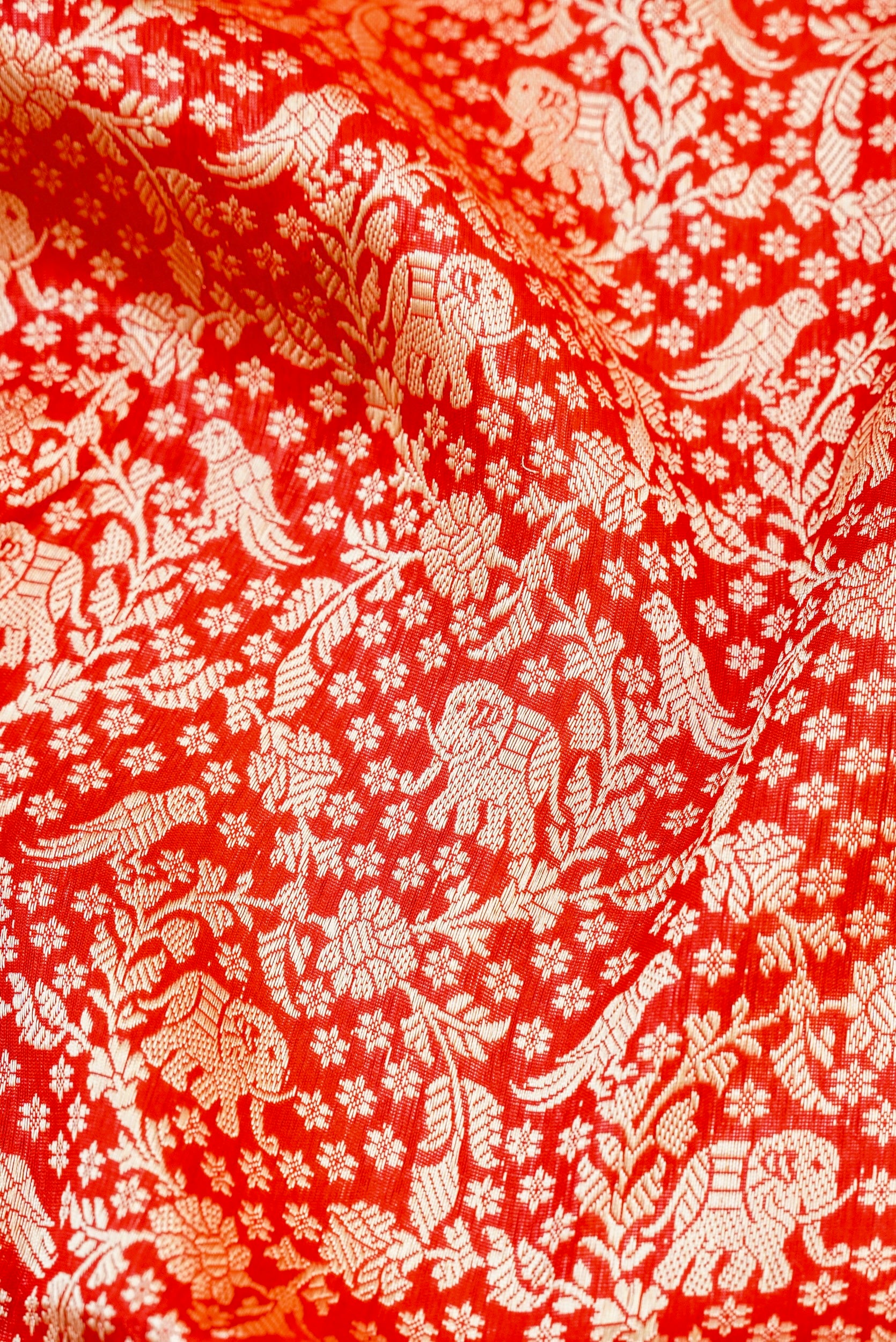 Handloom Banarasi Katan Silk Shikargah Dupatta