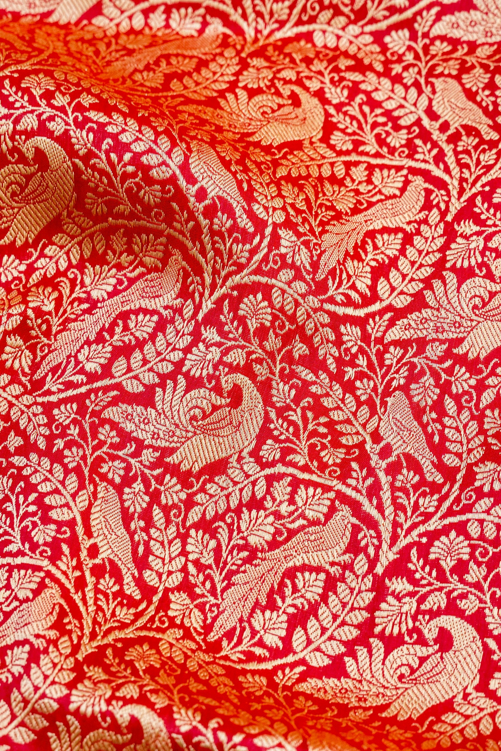 Handloom Banarasi Katan Silk Shikargah Dupatta