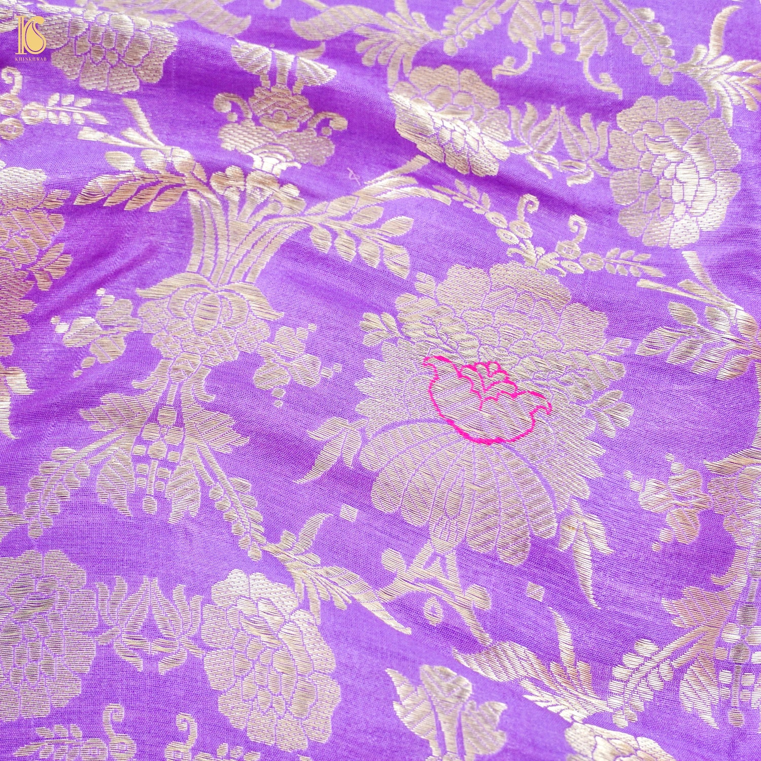 Pure Brocade Banarasi Mehraab Boota Fabric