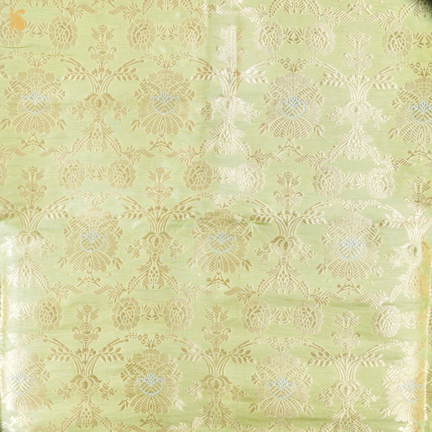 Pure Brocade Banarasi Mehraab Boota Fabric
