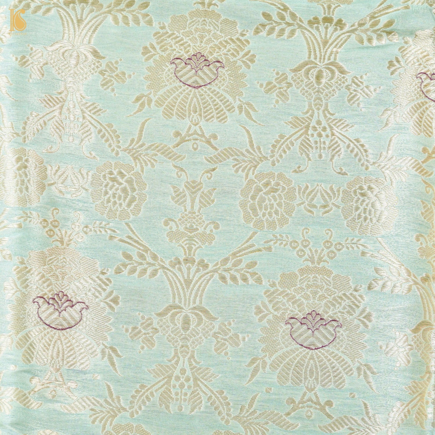 Pure Brocade Banarasi Mehraab Boota Fabric