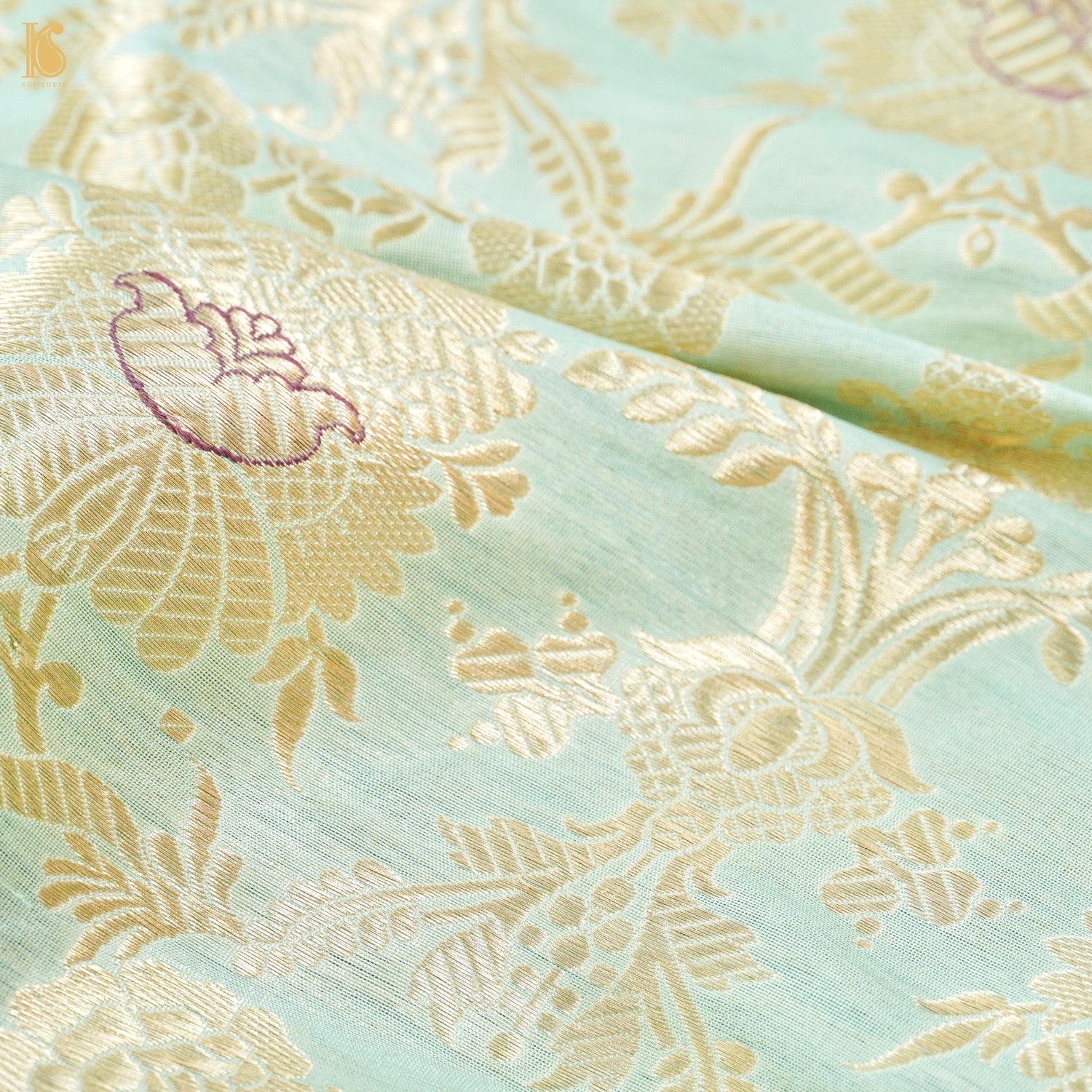 Pure Brocade Banarasi Mehraab Boota Fabric