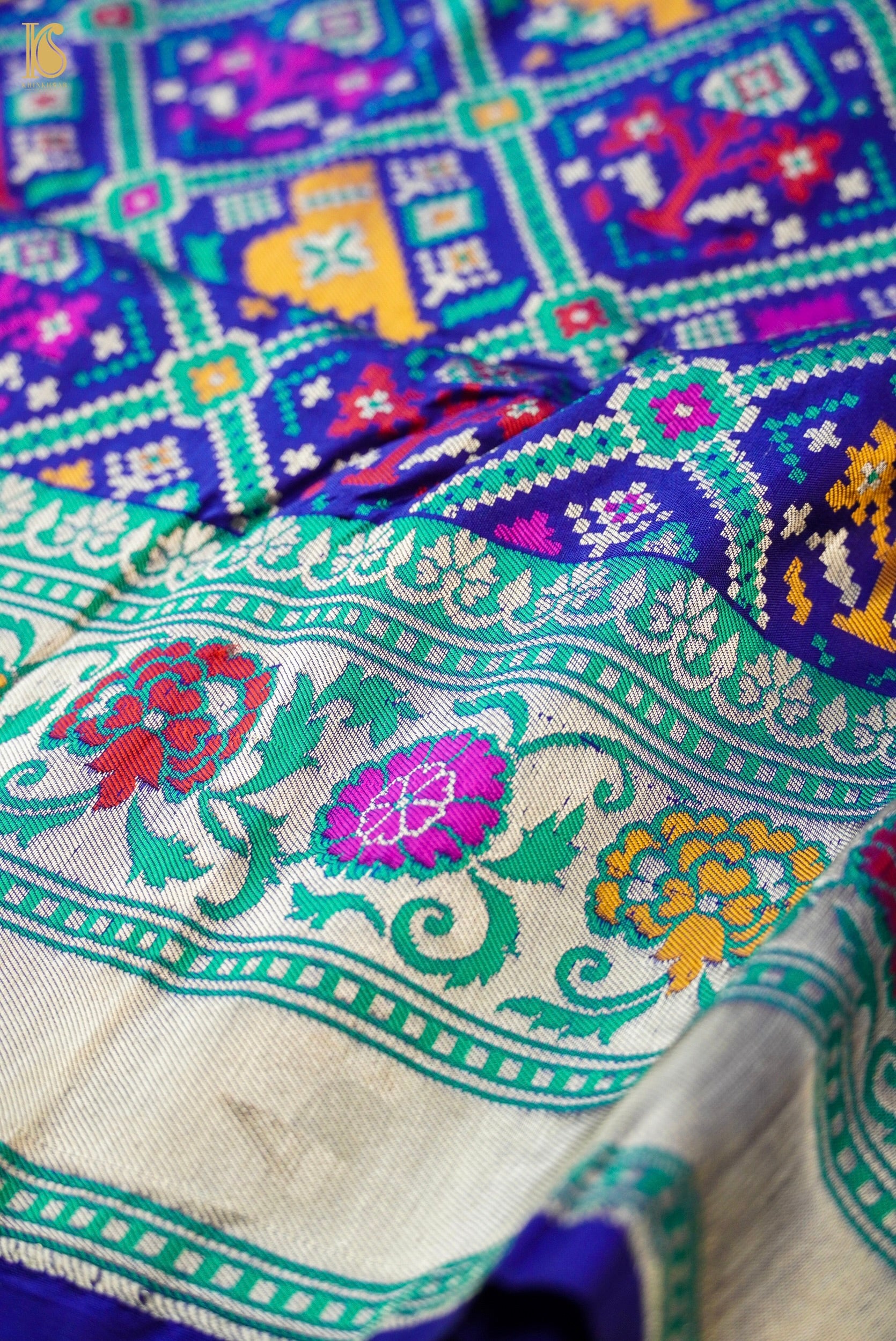 Handwoven Banarasi Katan Silk Patola Saree