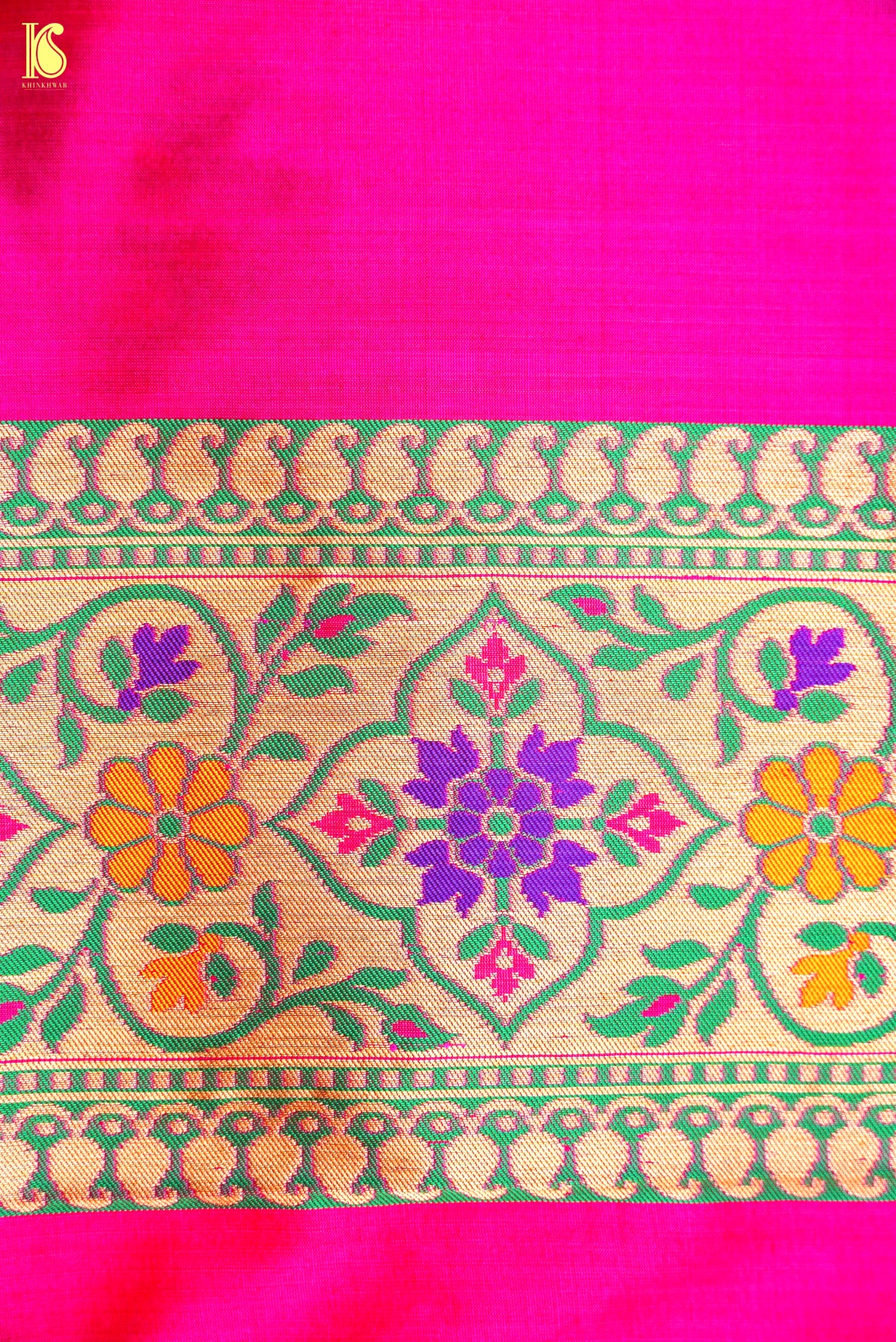 Handwoven Banarasi Katan Silk Patola Saree