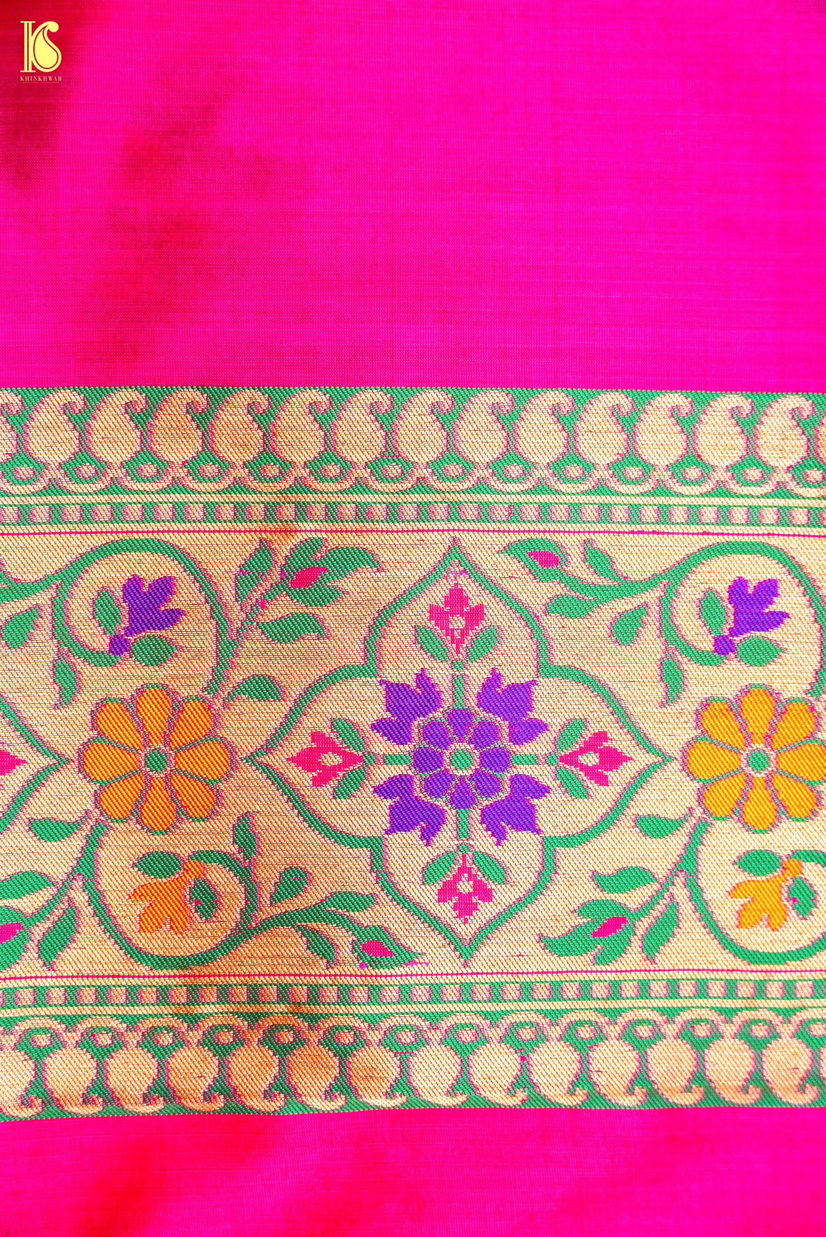 Handwoven Banarasi Katan Silk Patola Saree