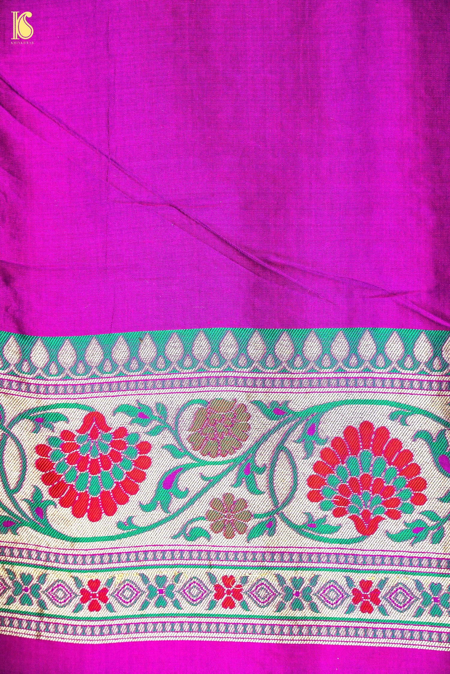 Handwoven Banarasi Katan Silk Patola Saree