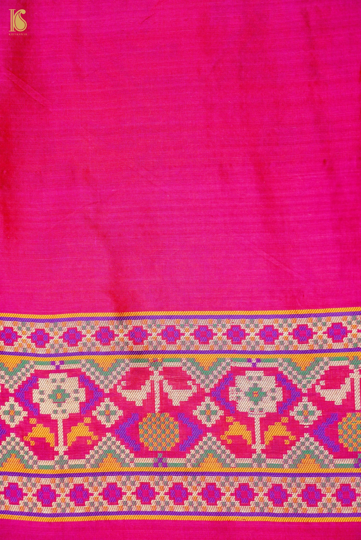 Handwoven Banarasi Katan Silk Patola Saree