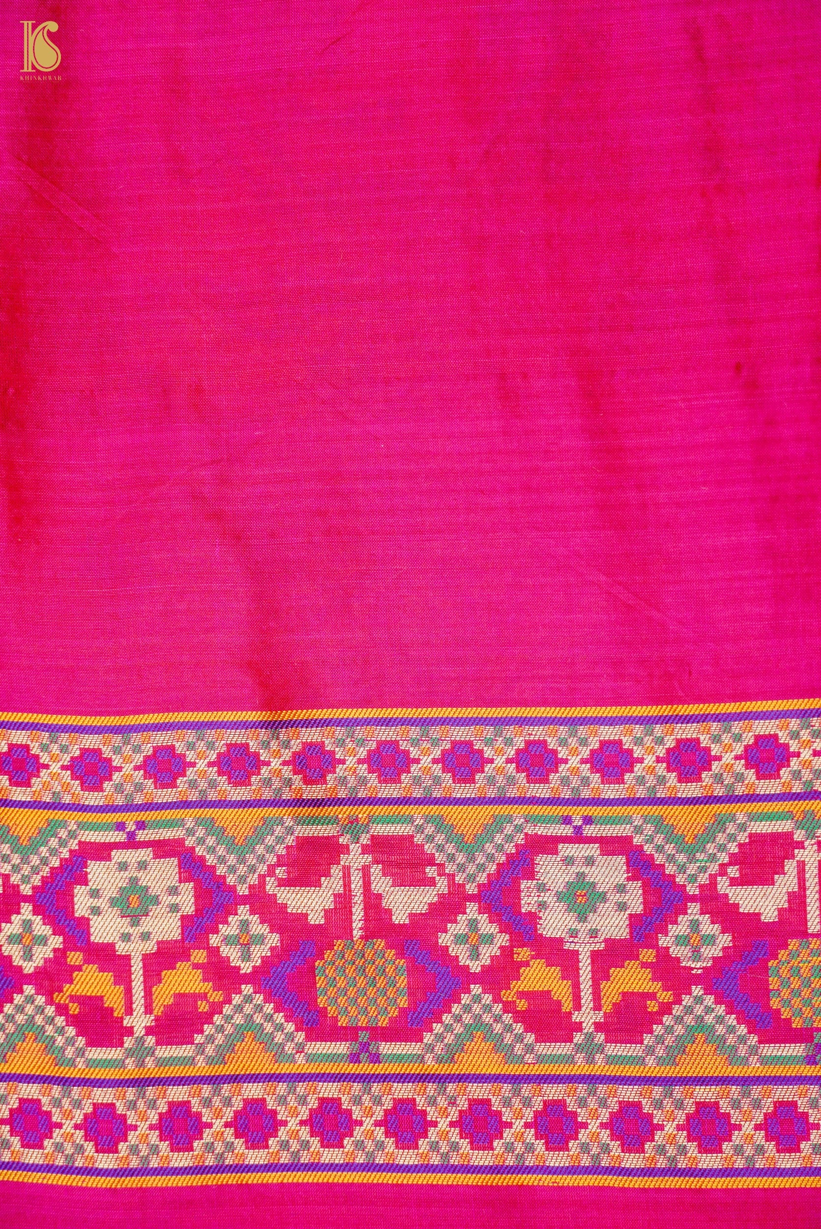 Handwoven Banarasi Katan Silk Patola Saree
