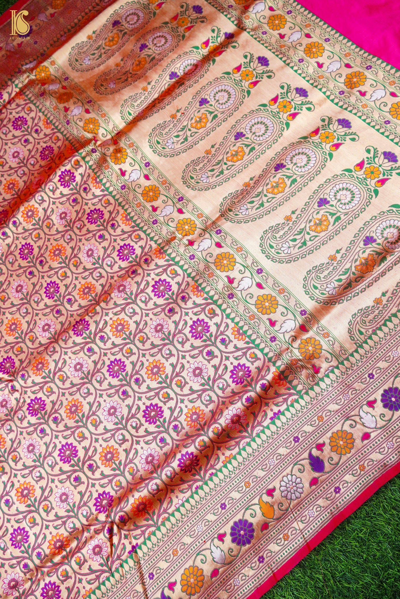 Handwoven Banarasi Katan Silk Patola Saree