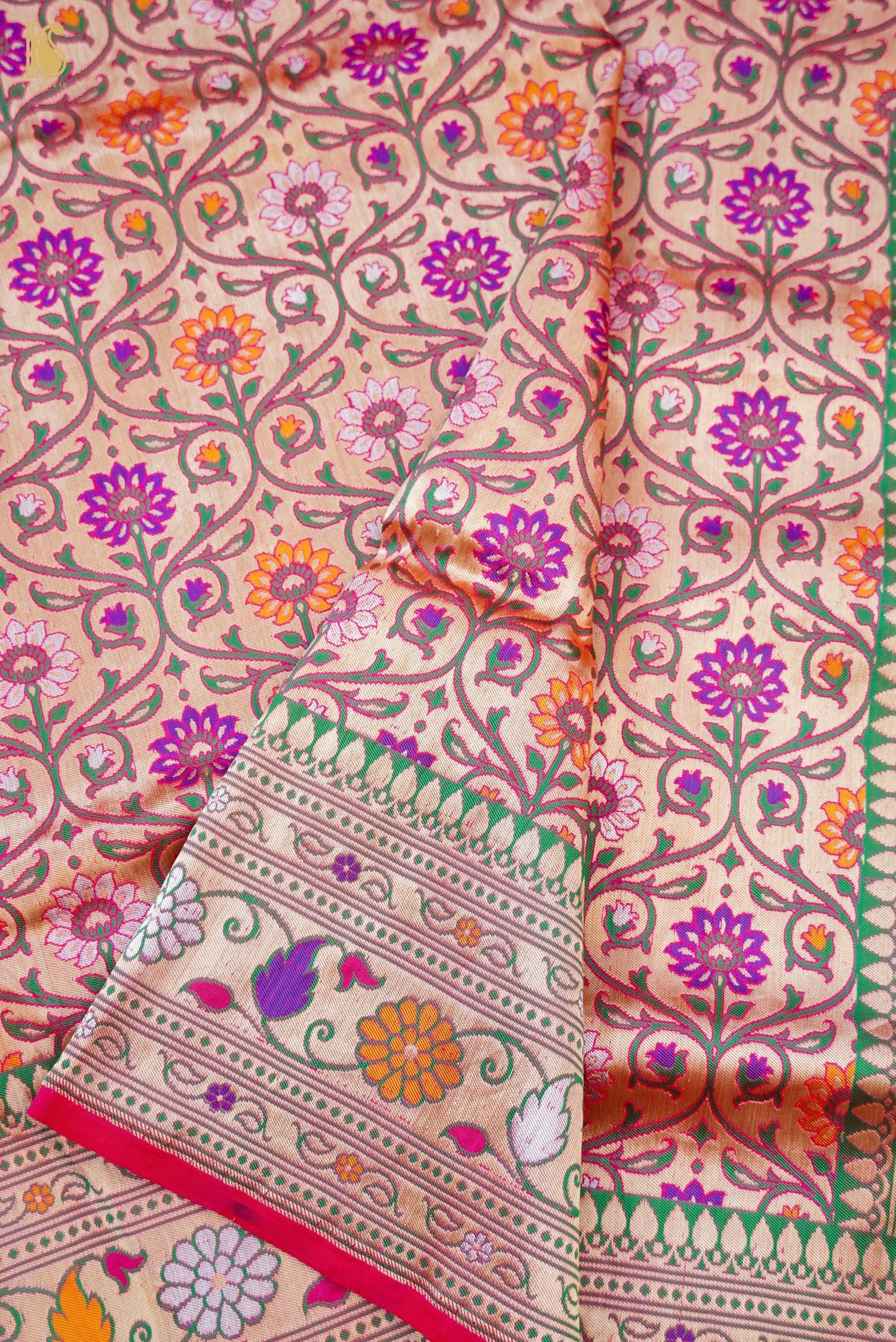 Handwoven Banarasi Katan Silk Patola Saree