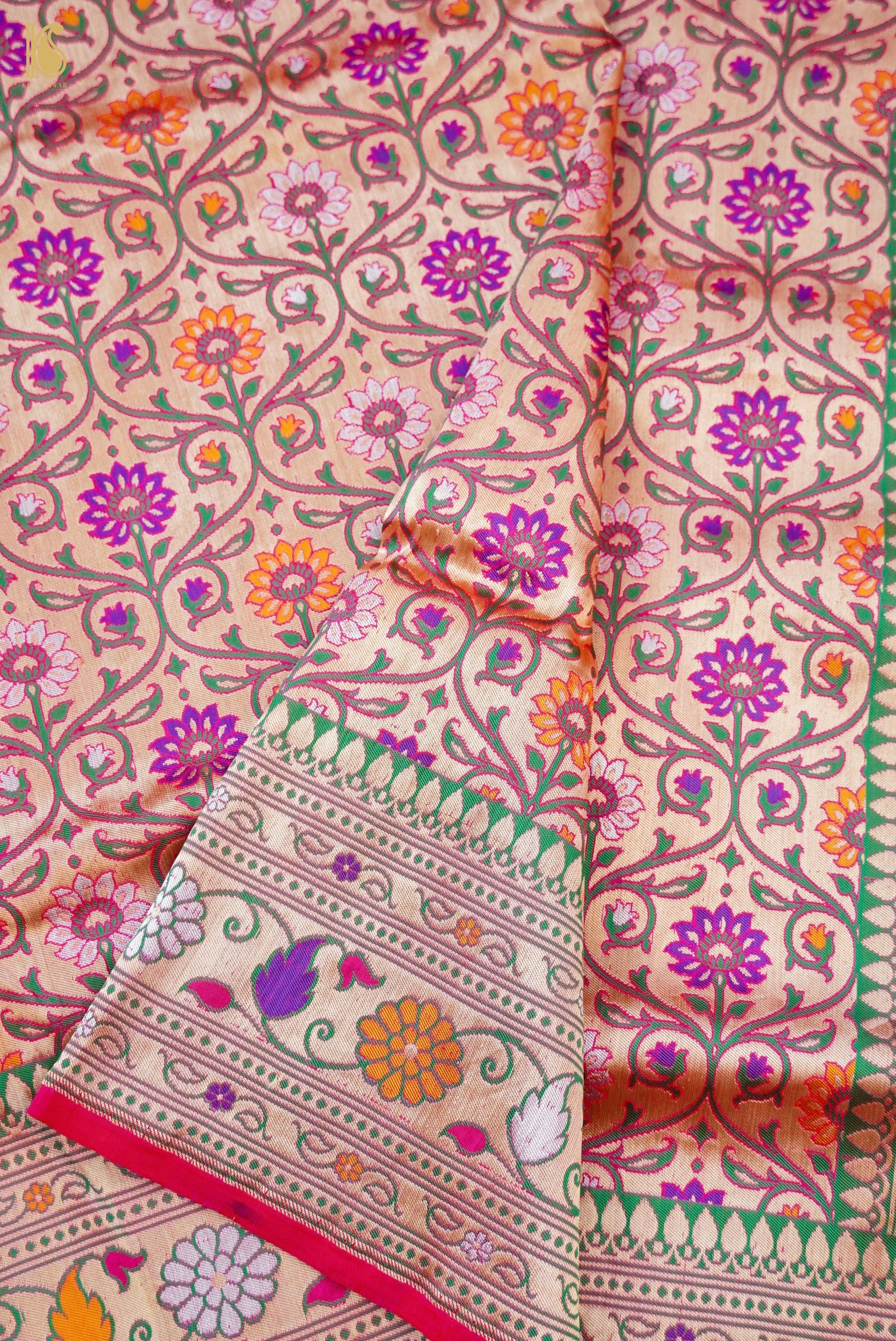 Handwoven Banarasi Katan Silk Patola Saree