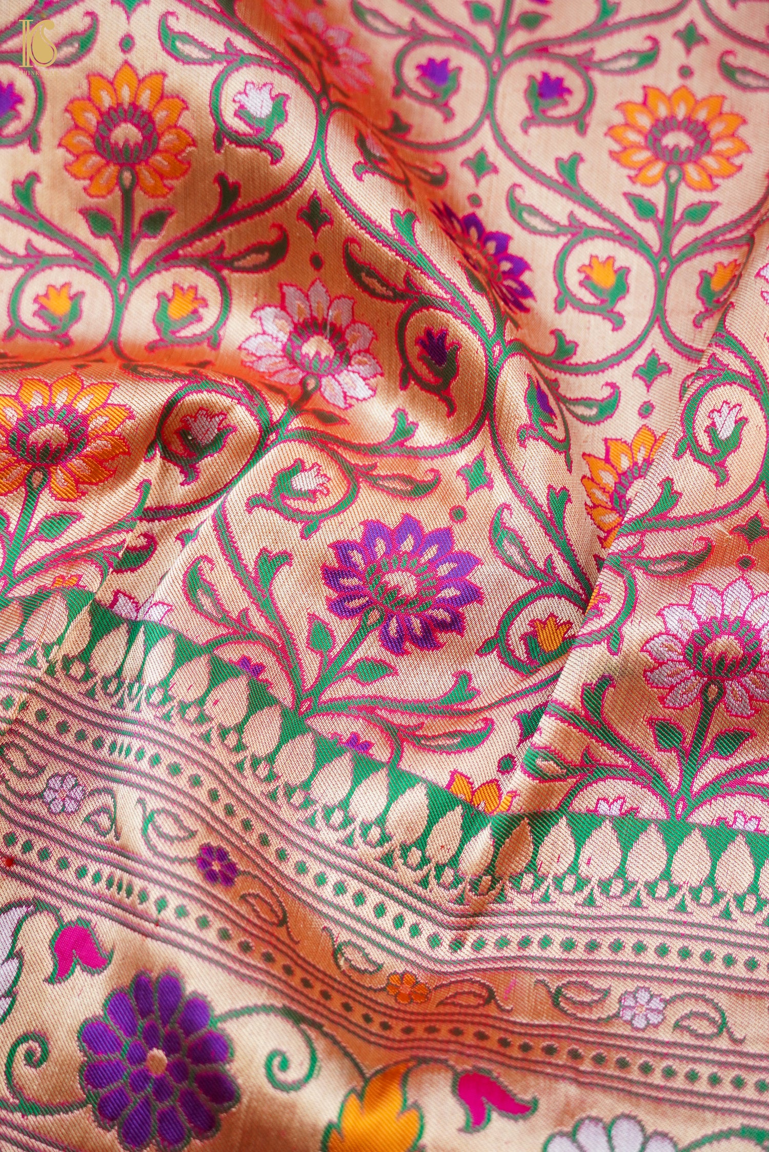 Handwoven Banarasi Katan Silk Patola Saree