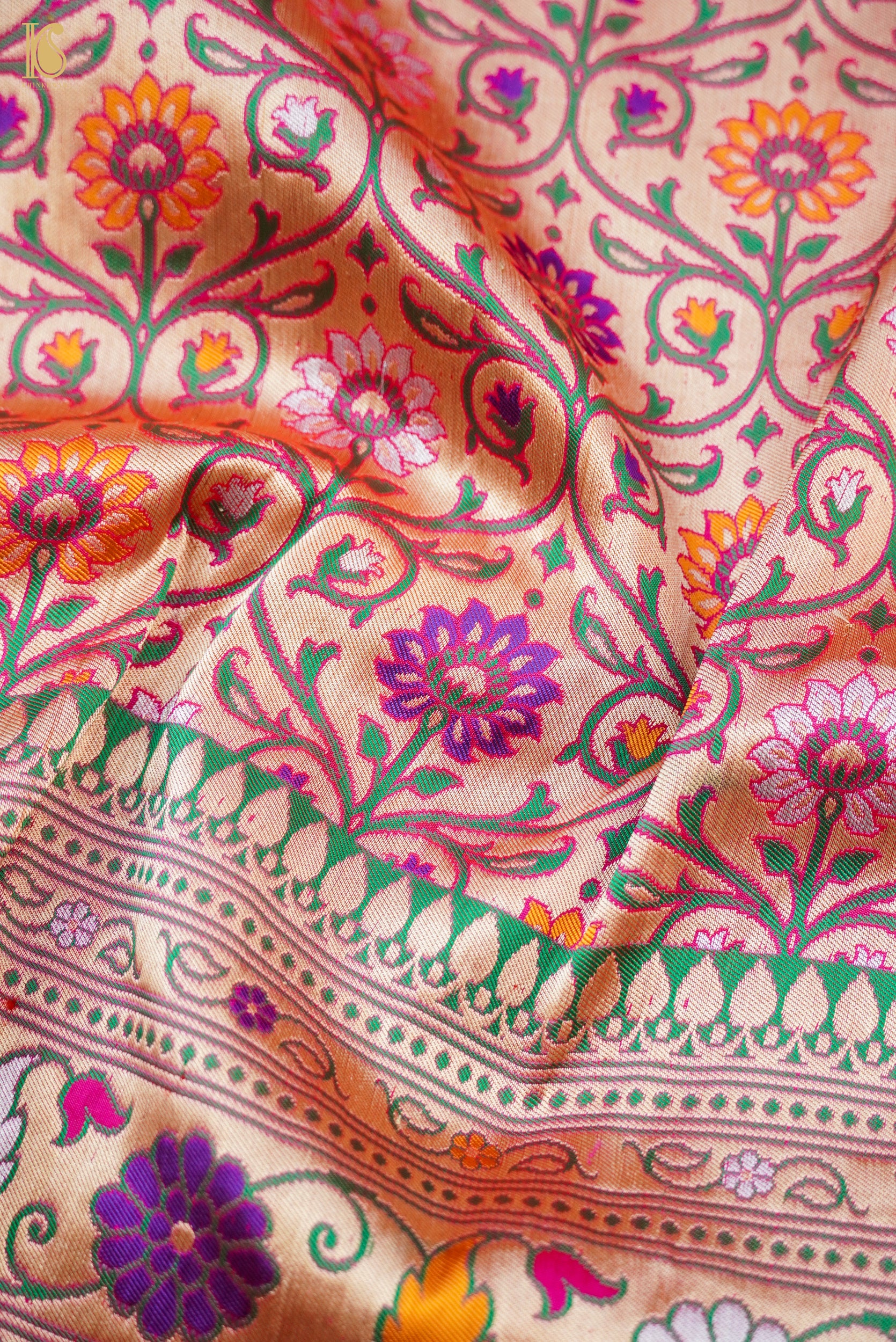 Handwoven Banarasi Katan Silk Patola Saree