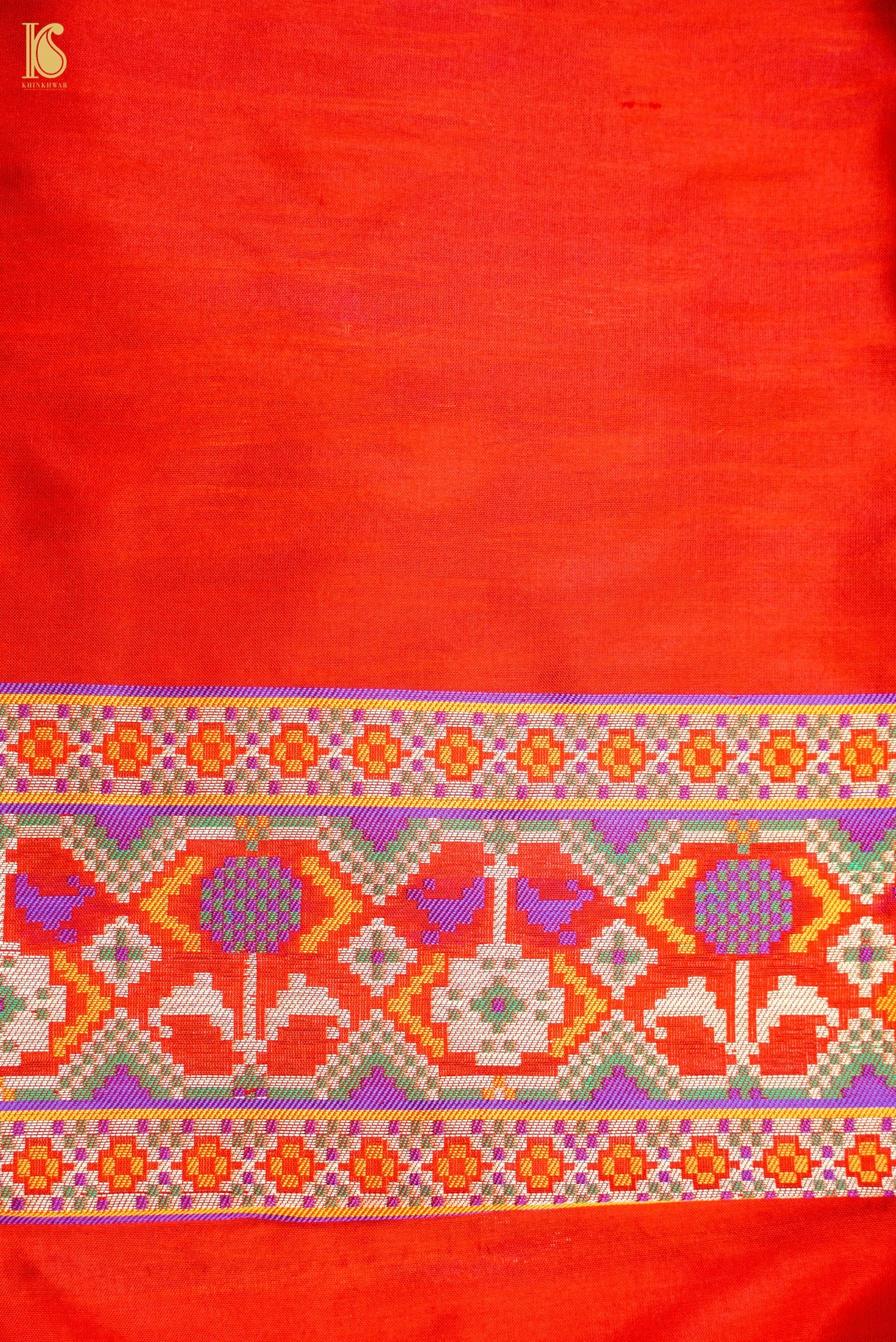 Handwoven Banarasi Katan Silk Patola Saree