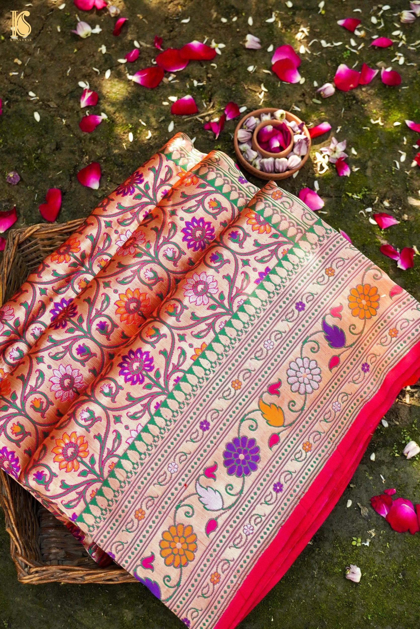 Handwoven Banarasi Katan Silk Patola Saree