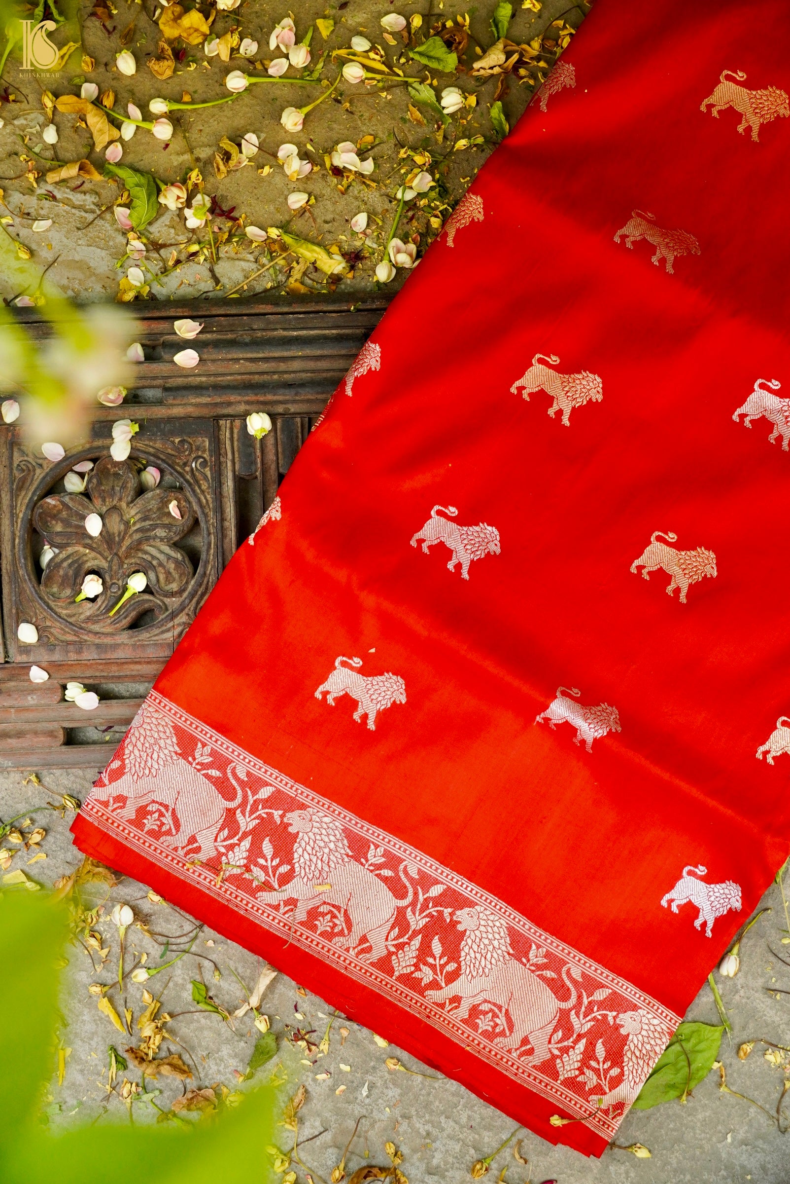 Handloom Banarasi Katan Sher Boota Saree