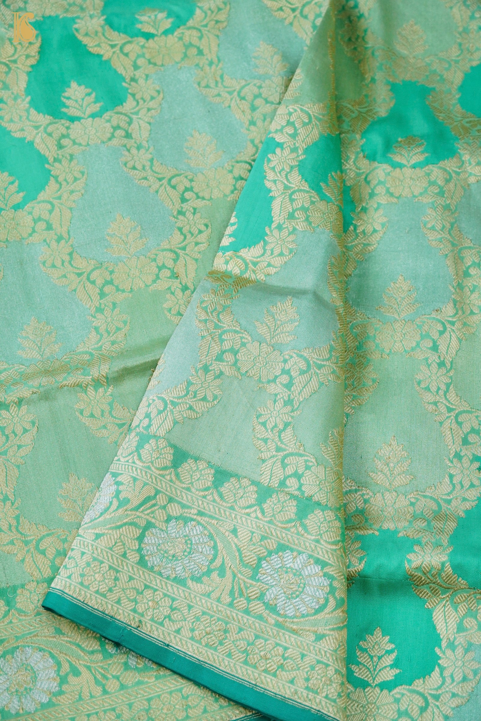 Handloom Banarasi Rangkat Silk Saree