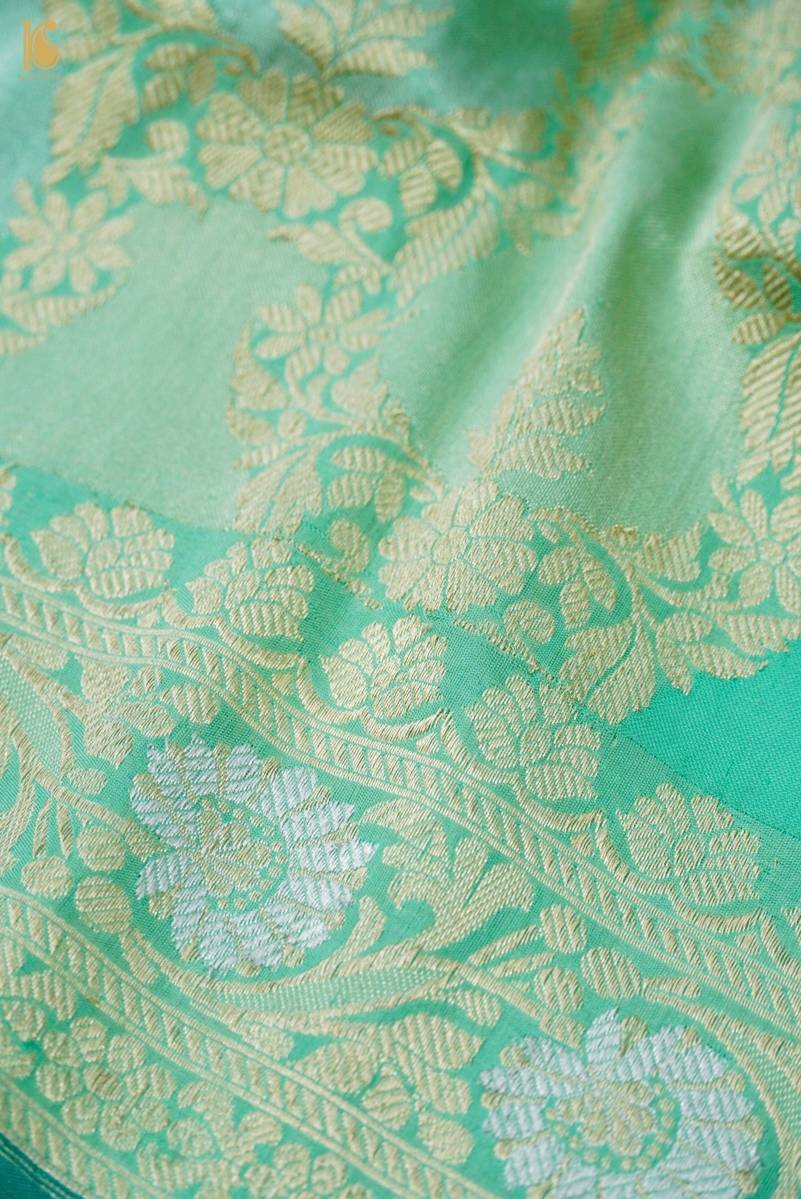 Handloom Banarasi Rangkat Silk Saree