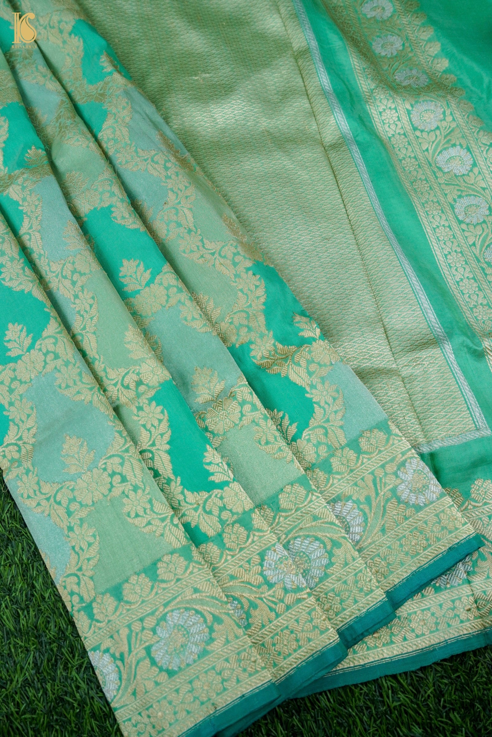 Handloom Banarasi Rangkat Silk Saree