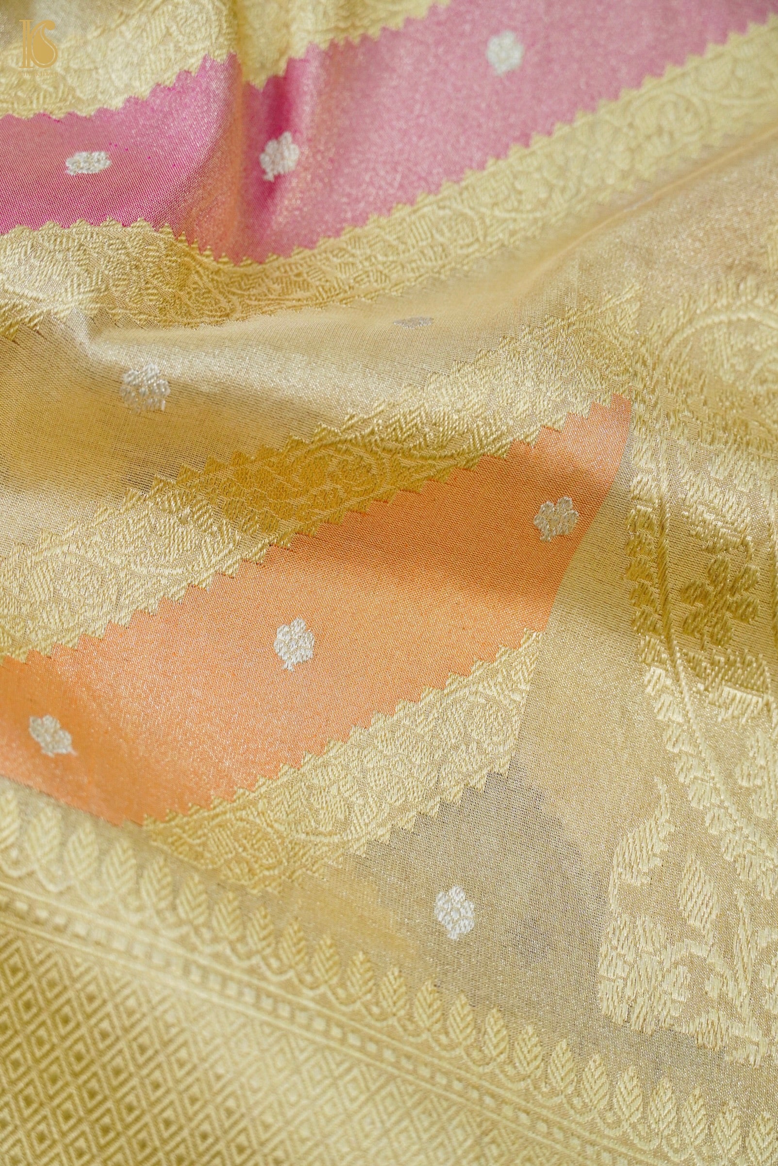 Handloom Banarasi Rangkat Tissue by Silk Saree