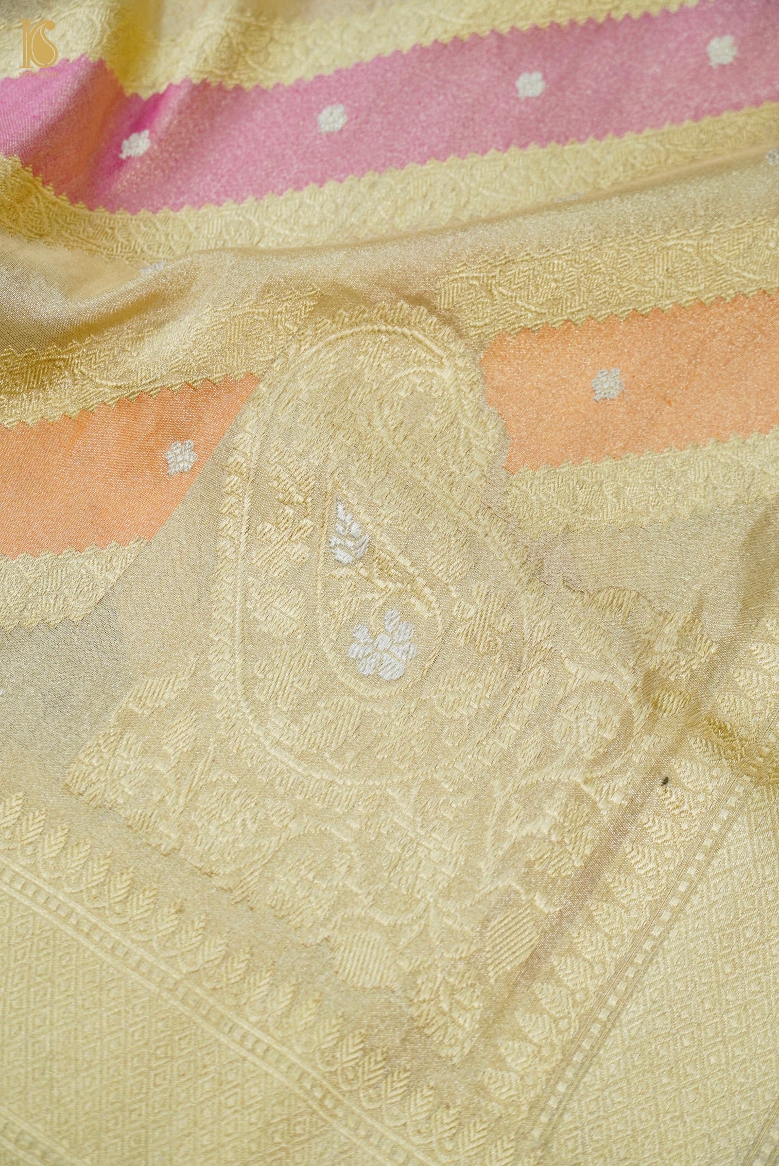 Handloom Banarasi Rangkat Tissue by Silk Saree