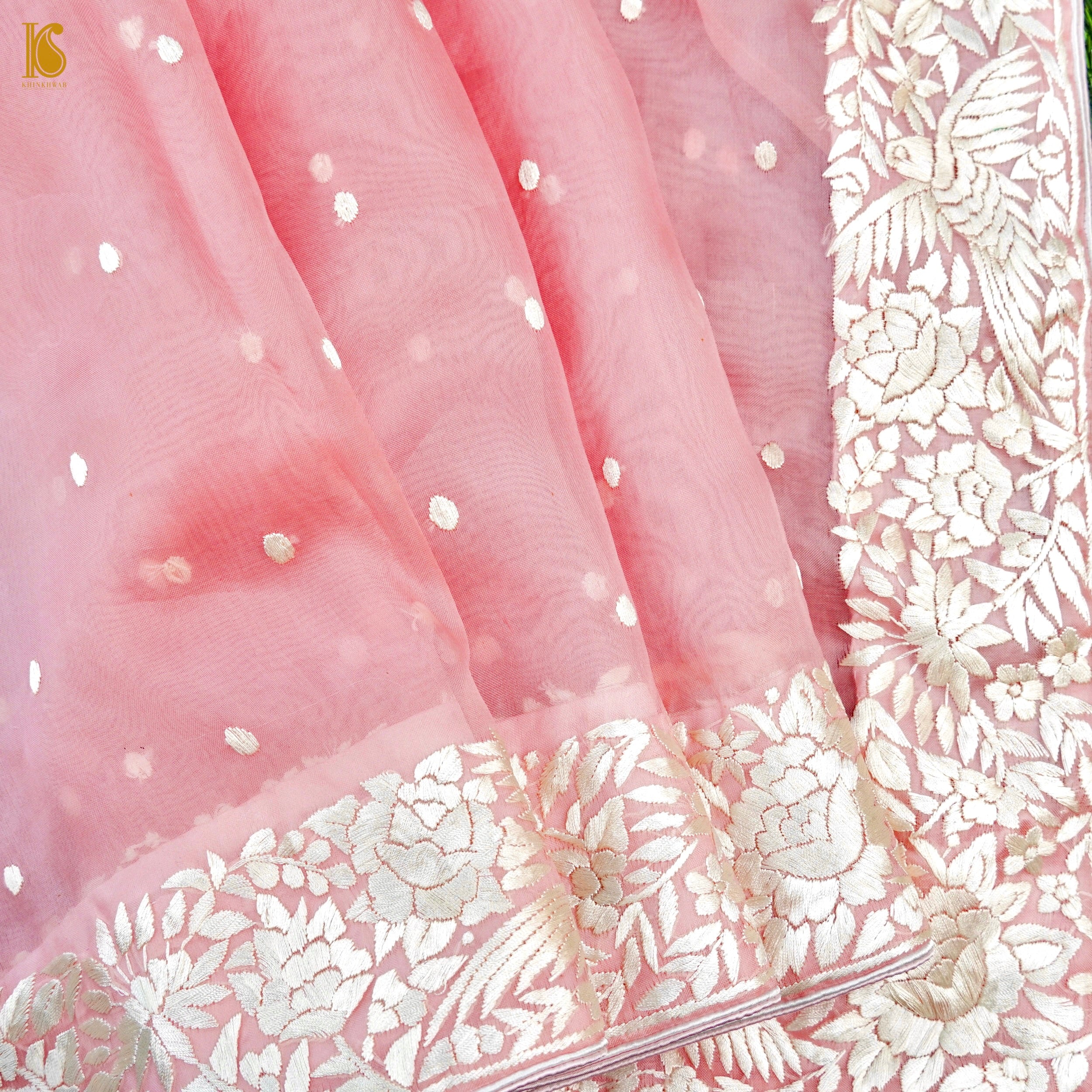 Parsi Gara Pure Organza Saree