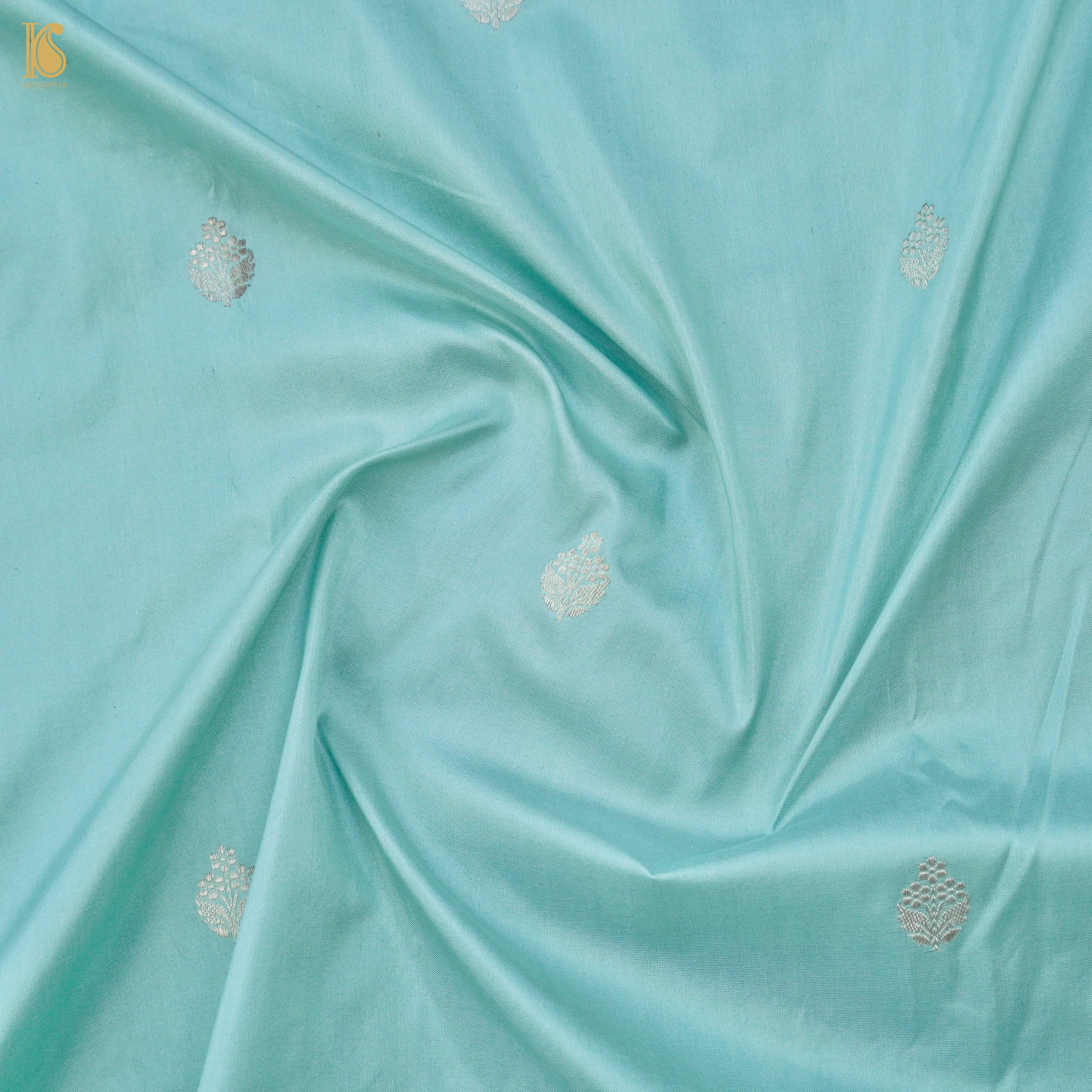 Handloom Banarasi Pure Katan Silk Scalloped Border Kadwa Saree
