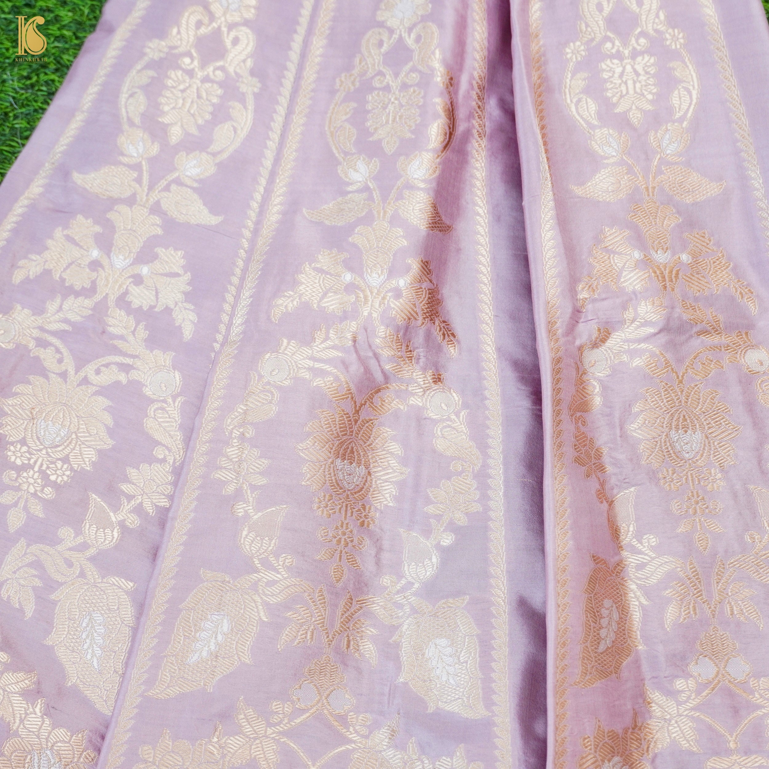 Handloom Banarasi Katan Silk Kalidar Lehenga