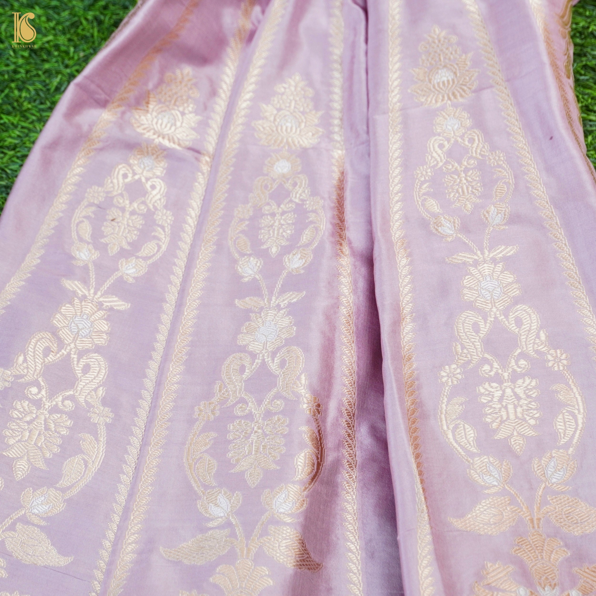 Handloom Banarasi Katan Silk Kalidar Lehenga