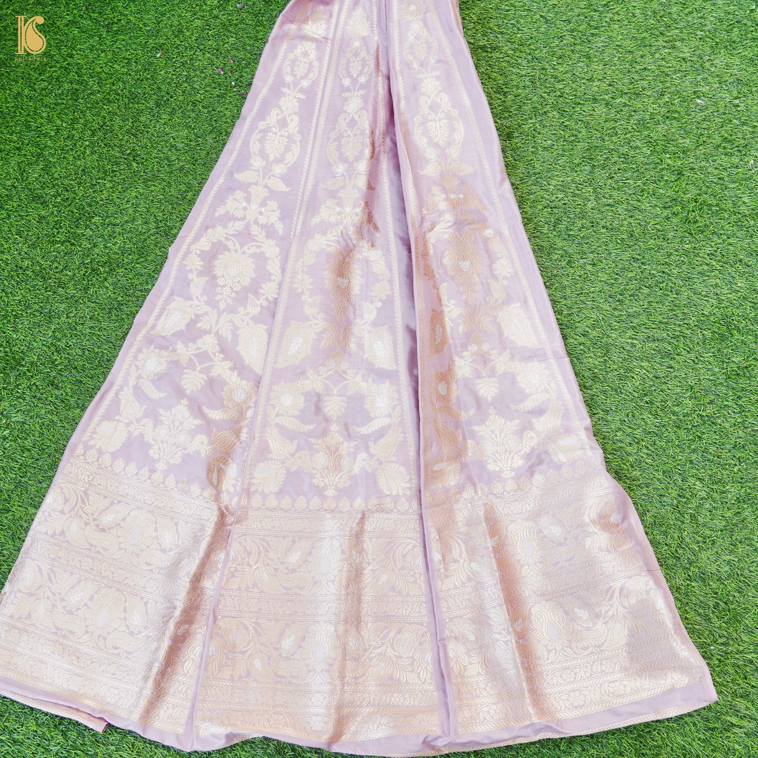 Handloom Banarasi Katan Silk Kalidar Lehenga