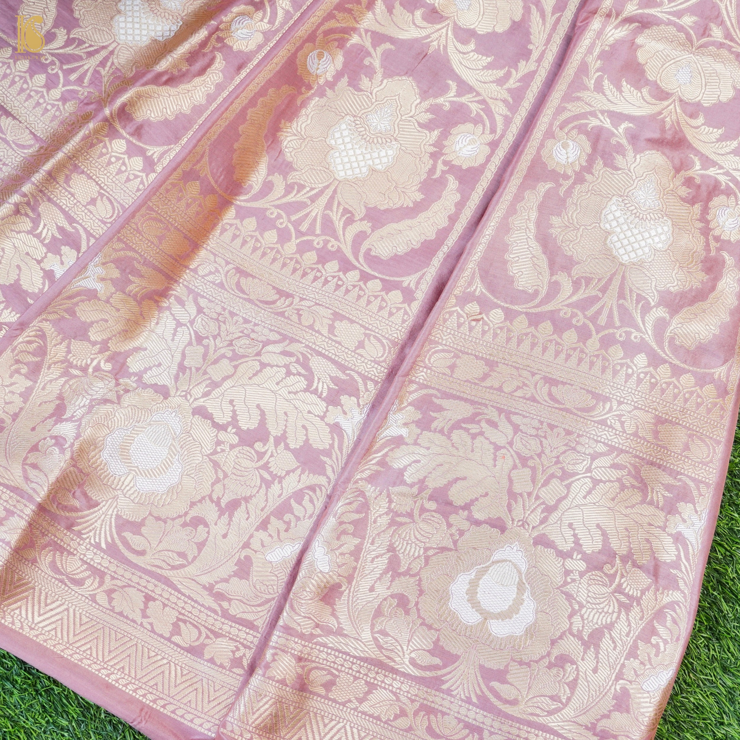 Handloom Banarasi Katan Silk Kalidar Manjari Lehenga