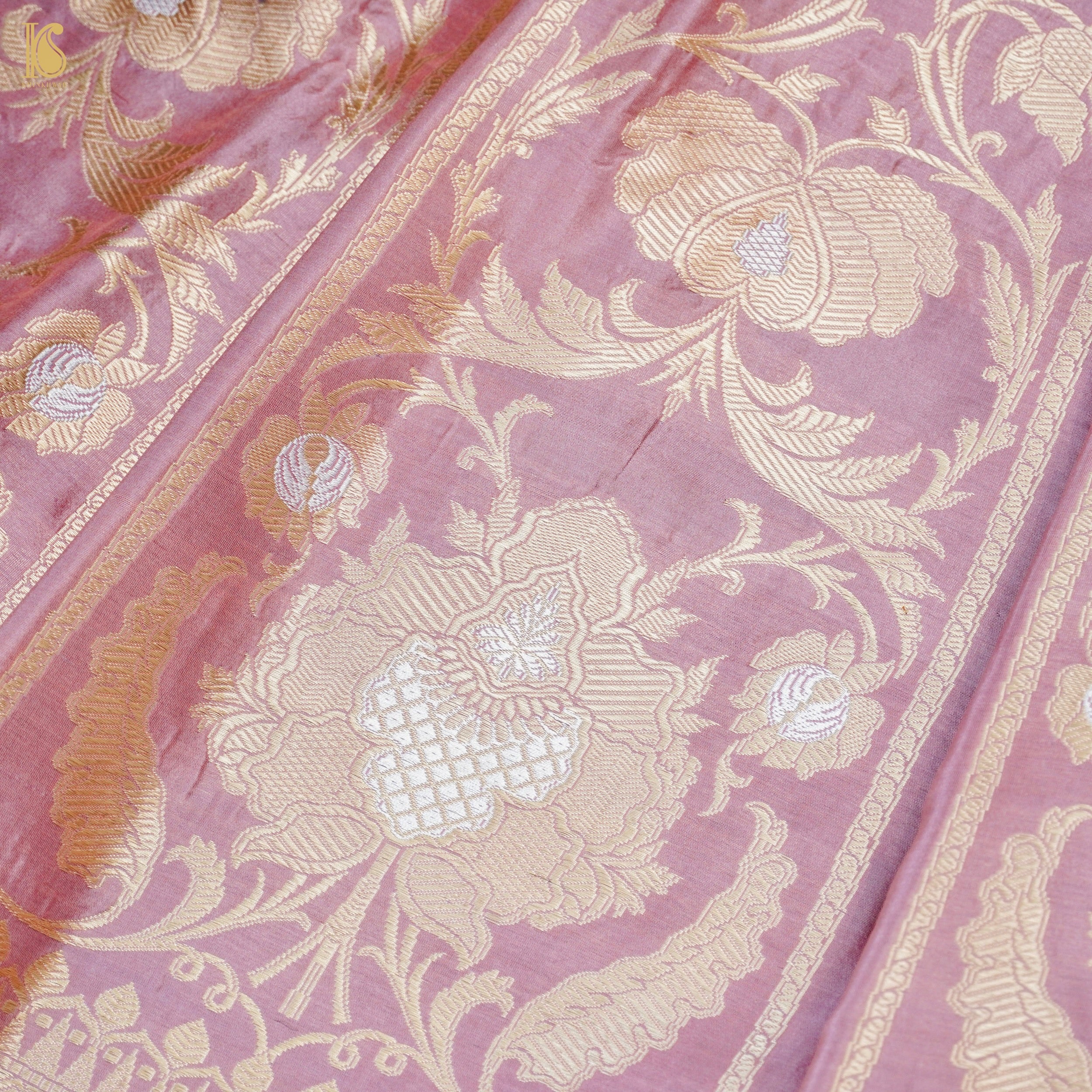 Handloom Banarasi Katan Silk Kalidar Manjari Lehenga