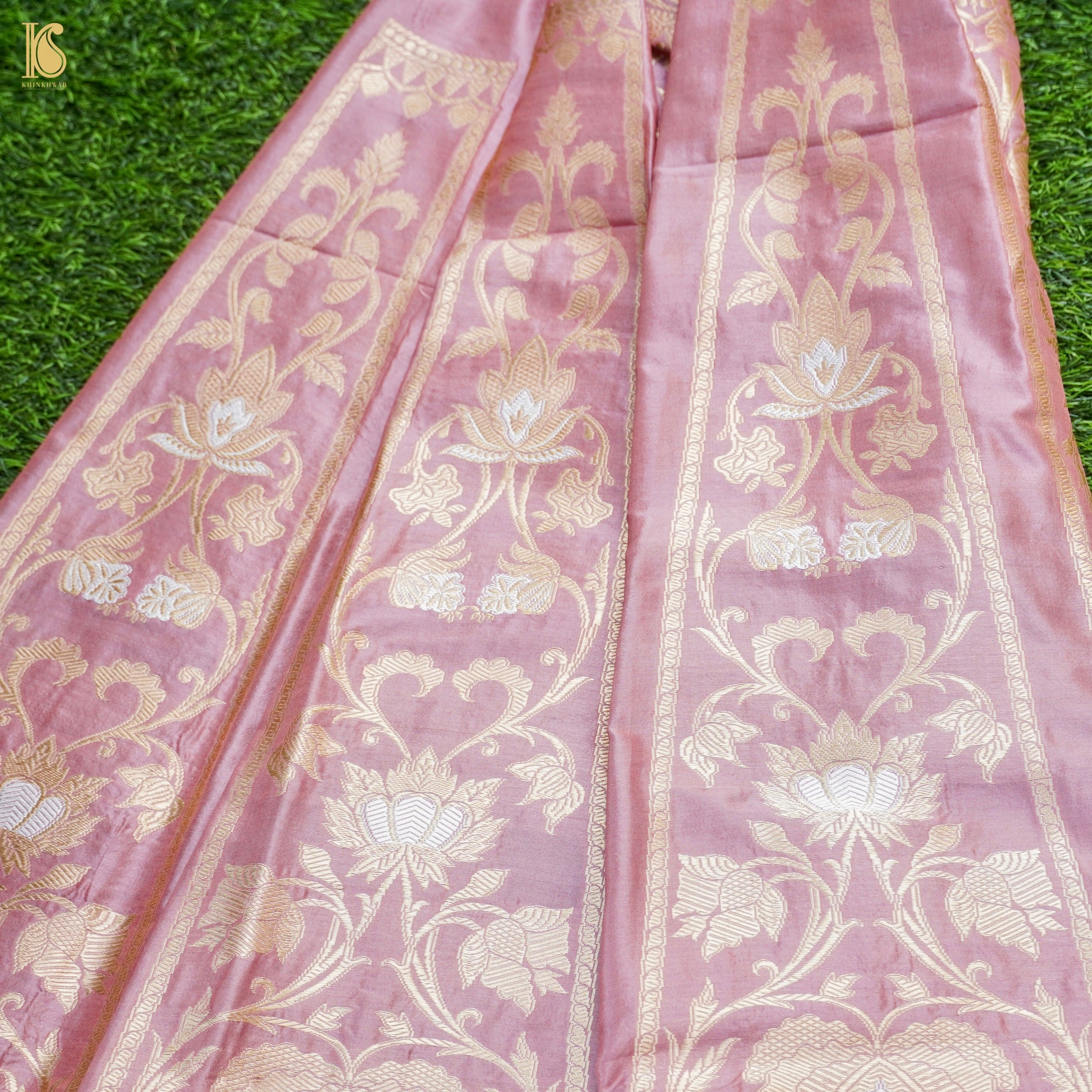 Handloom Banarasi Katan Silk Kalidar Manjari Lehenga
