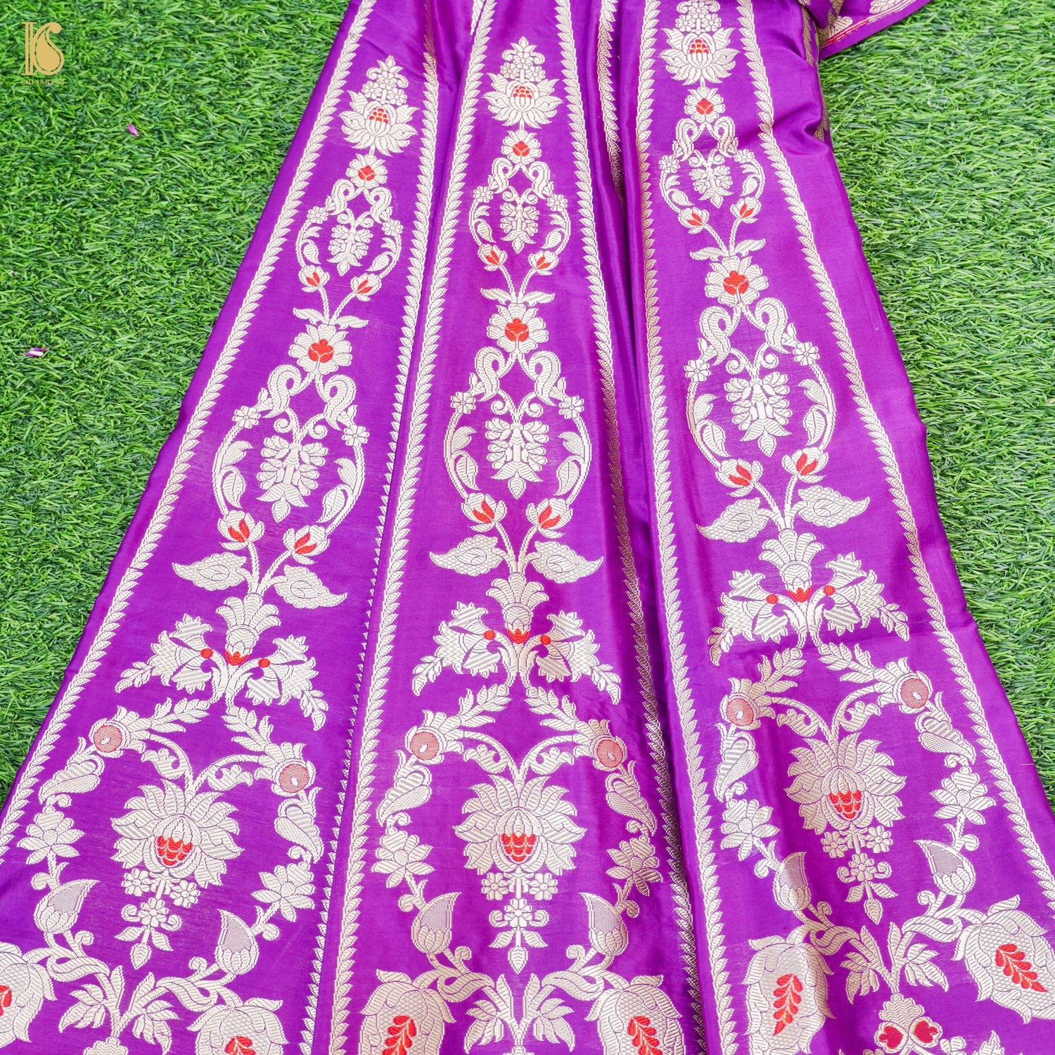 Handloom Banarasi Katan Silk Kalidar Lehenga