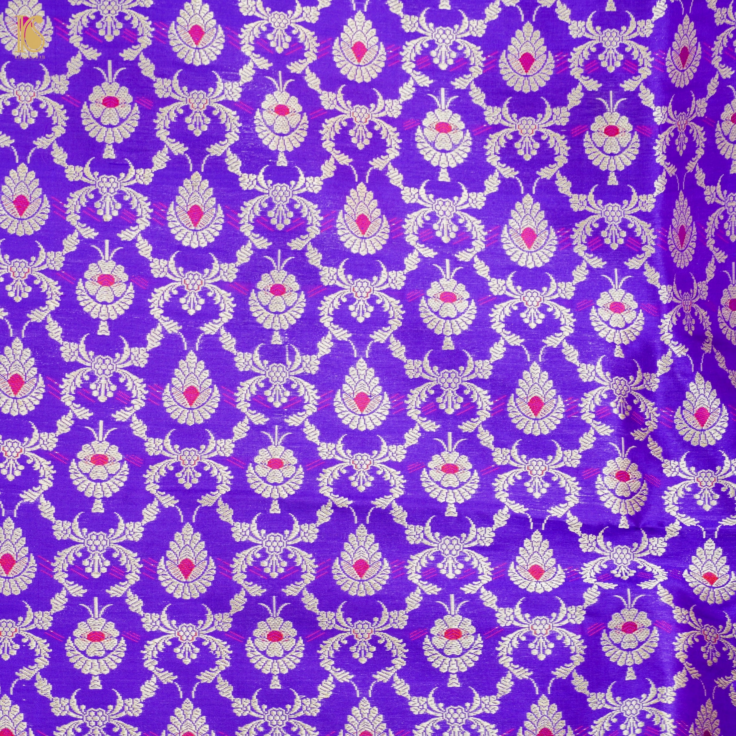 Handloom Banarasi Katan Silk Kalidar Manjari Lehenga