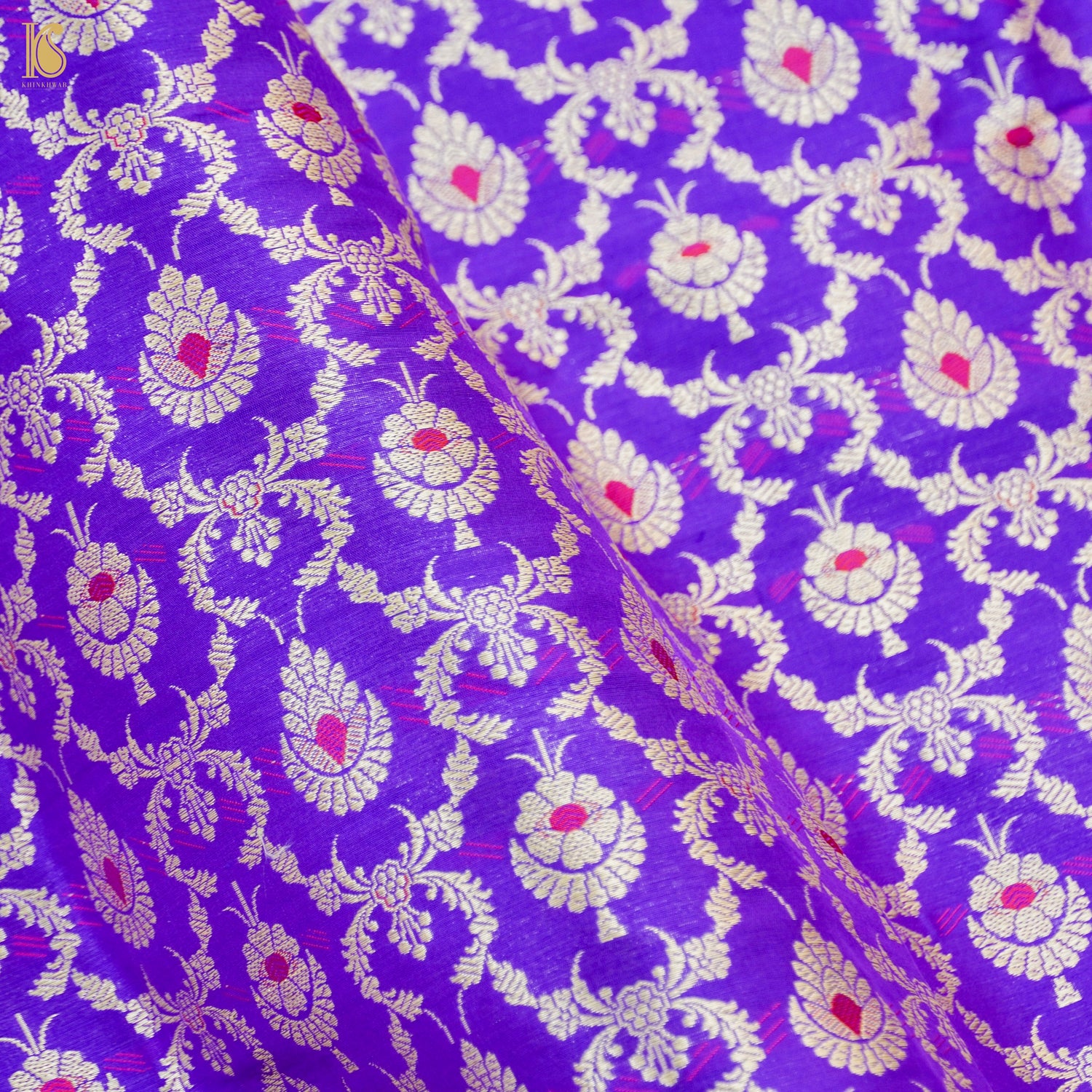 Handloom Banarasi Katan Silk Kalidar Manjari Lehenga