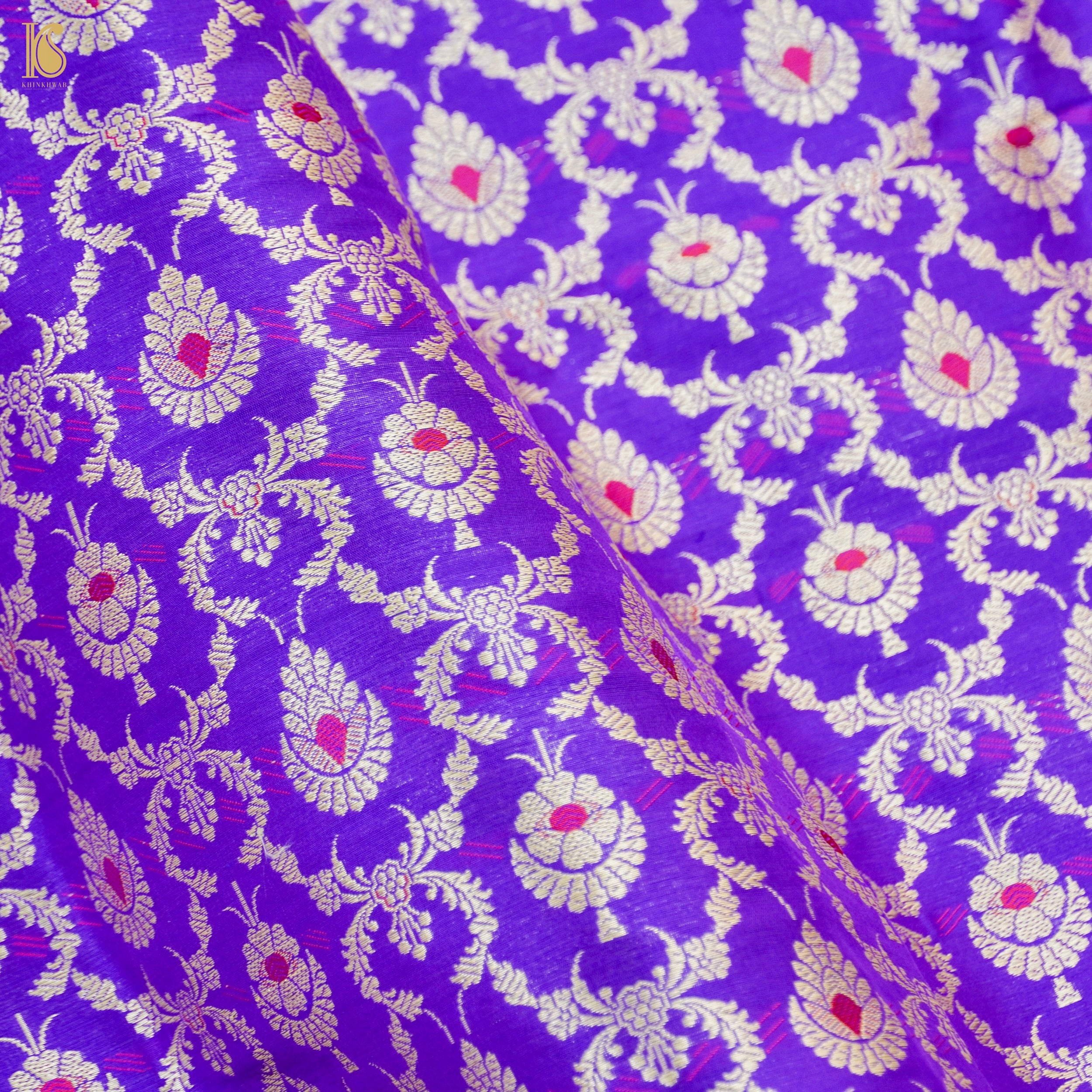 Handloom Banarasi Katan Silk Kalidar Manjari Lehenga