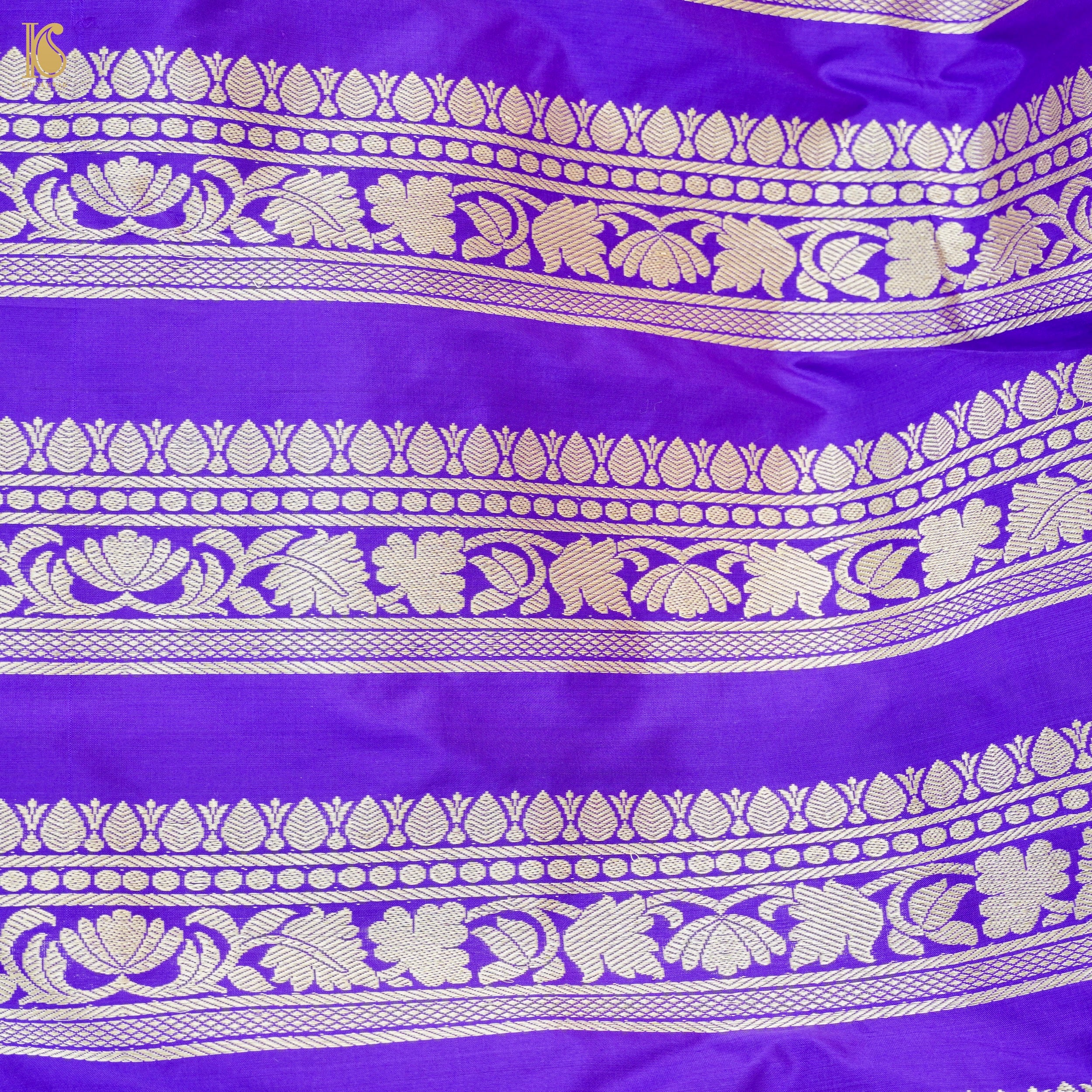 Handloom Banarasi Katan Silk Kalidar Manjari Lehenga