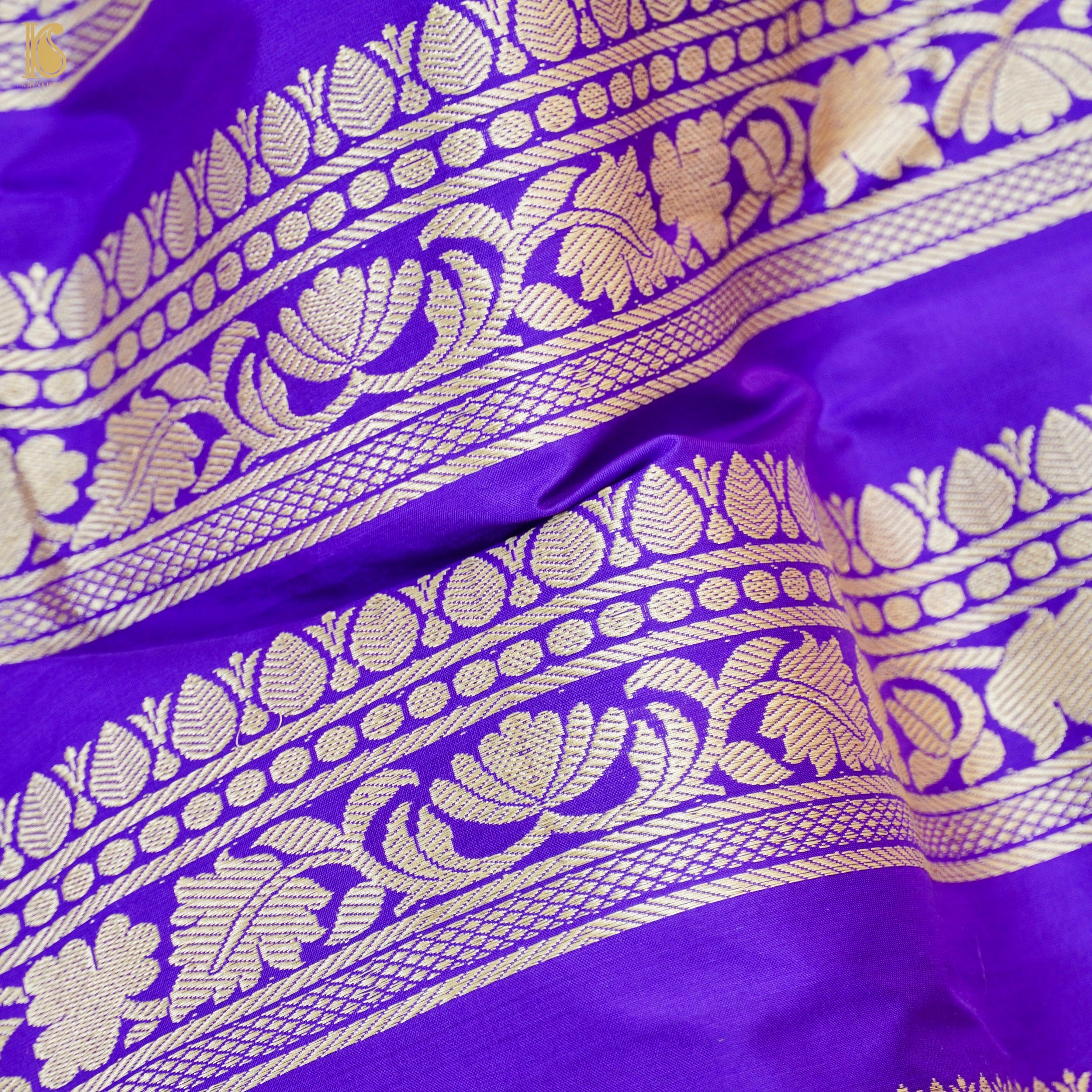 Handloom Banarasi Katan Silk Kalidar Manjari Lehenga