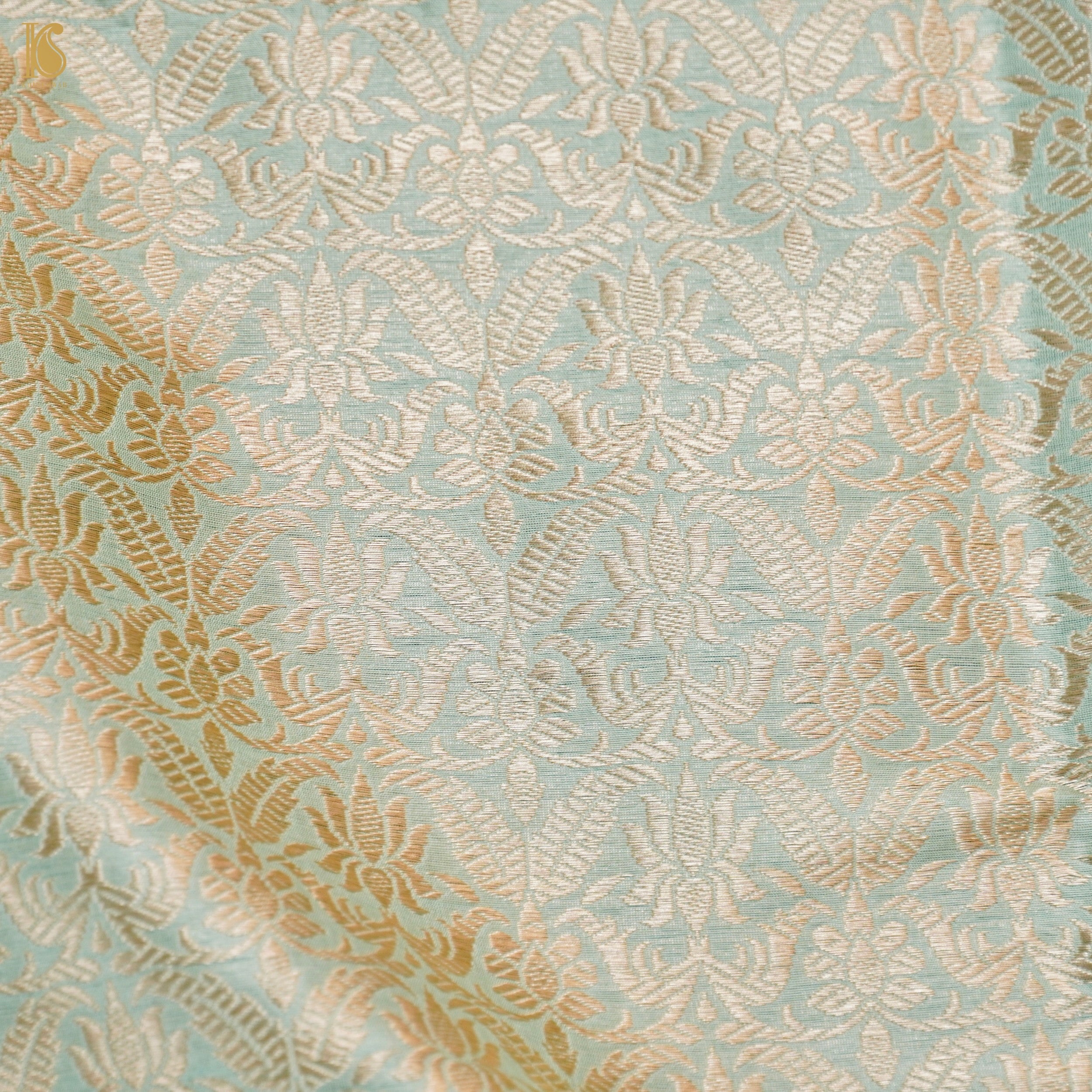 Handloom Banarasi Katan Silk Kalidar Manjari Lehenga