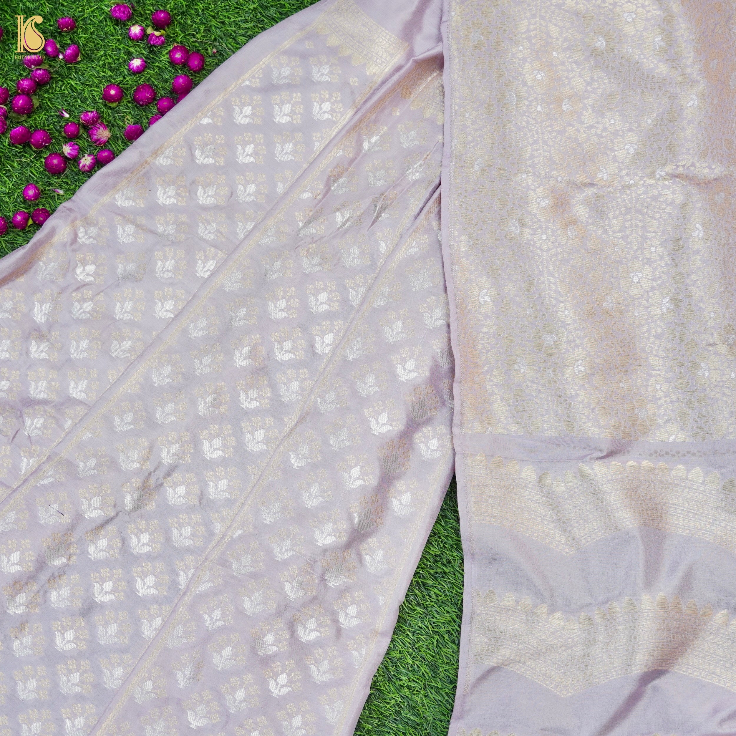 Handloom Banarasi Katan Silk Kalidar Ambrozia Lehenga