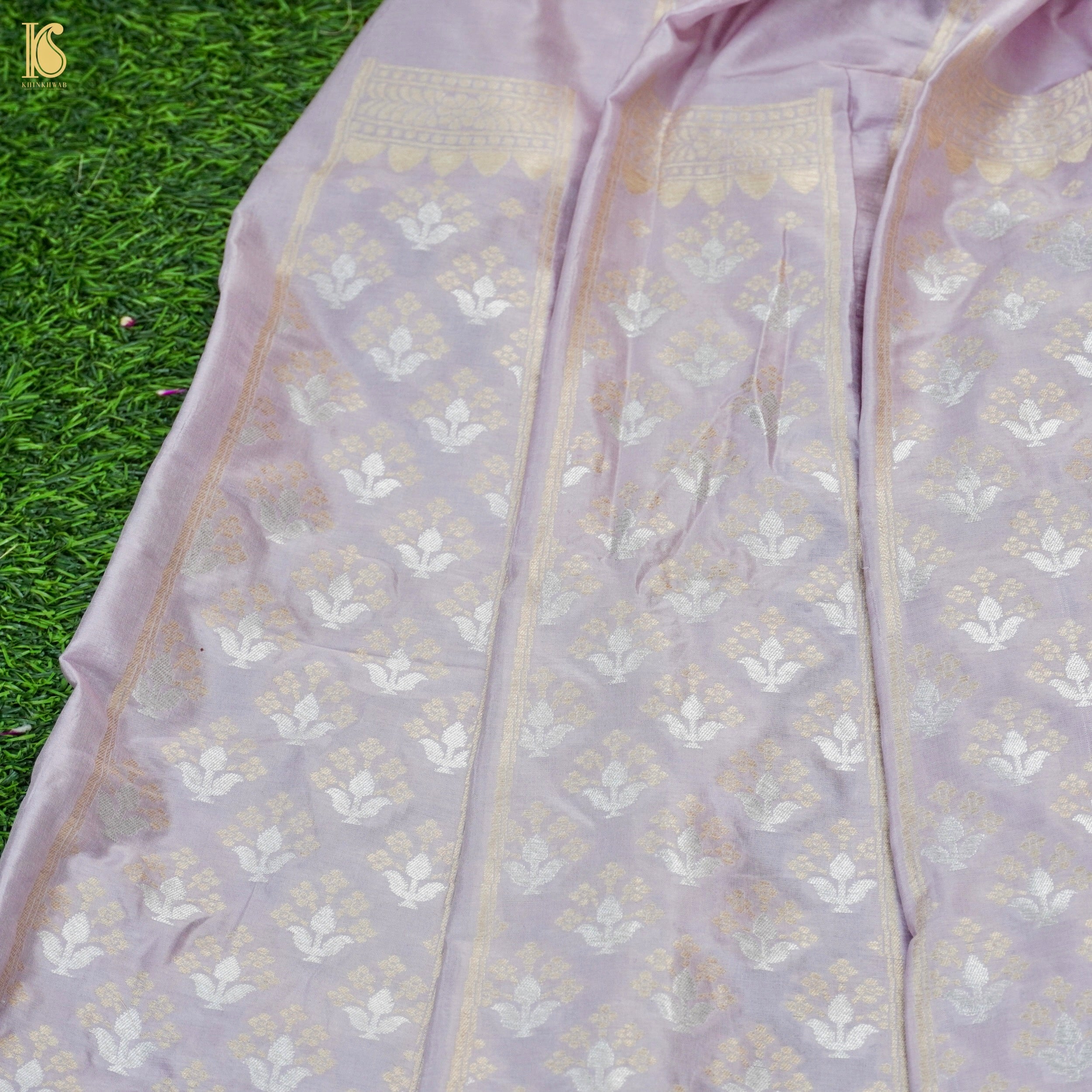 Handloom Banarasi Katan Silk Kalidar Ambrozia Lehenga