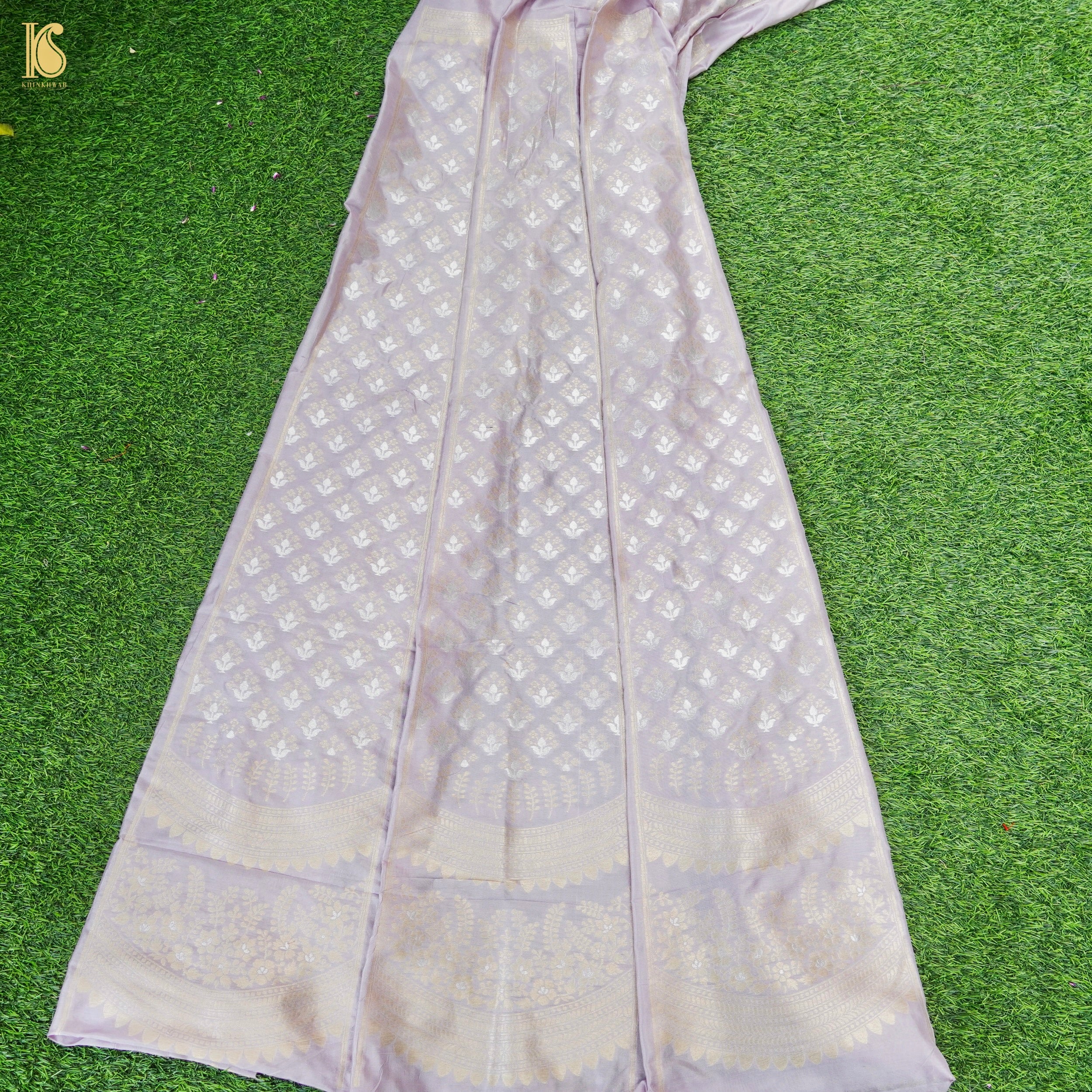 Handloom Banarasi Katan Silk Kalidar Ambrozia Lehenga