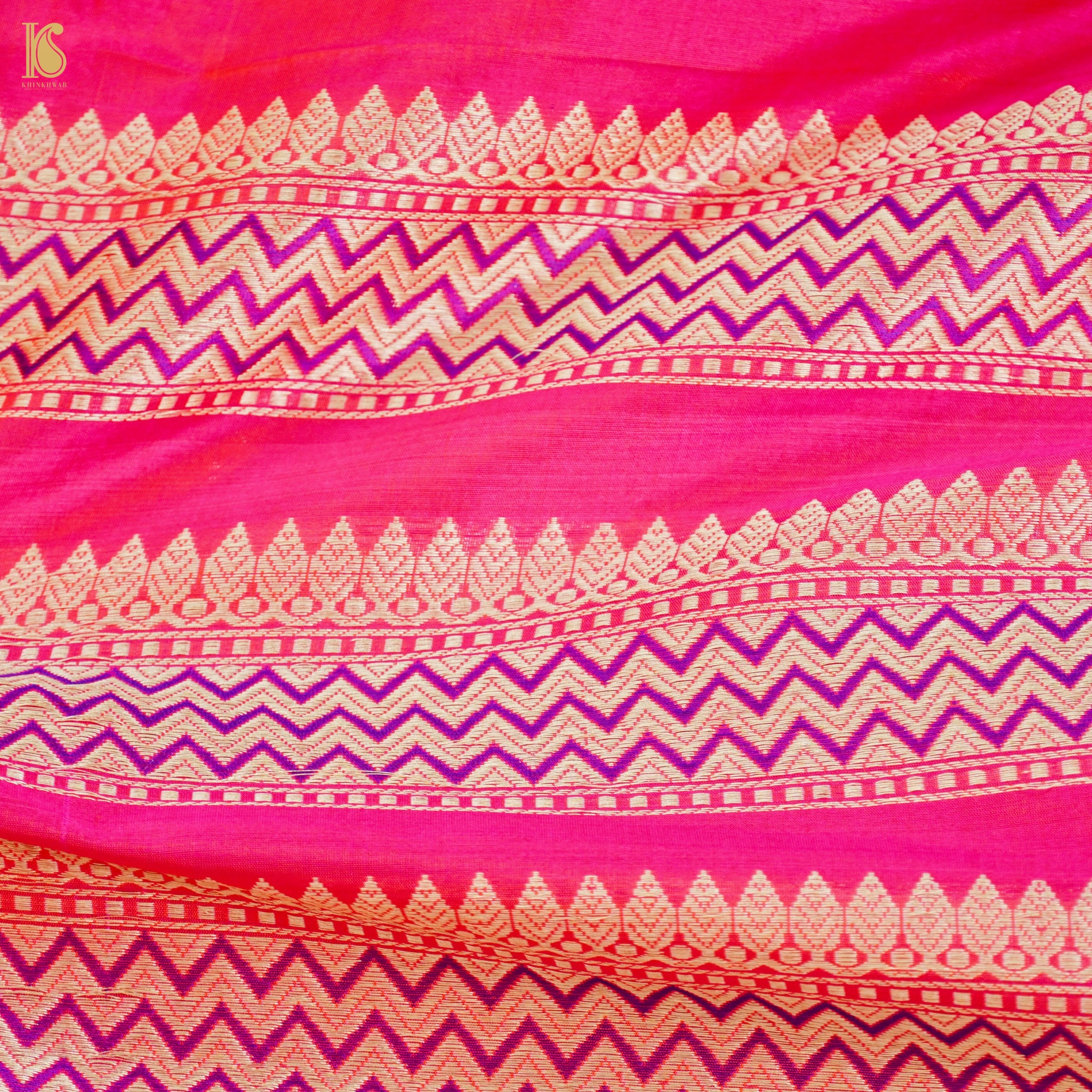 Handloom Banarasi Katan Silk Kalidar Rangtaal Lehenga