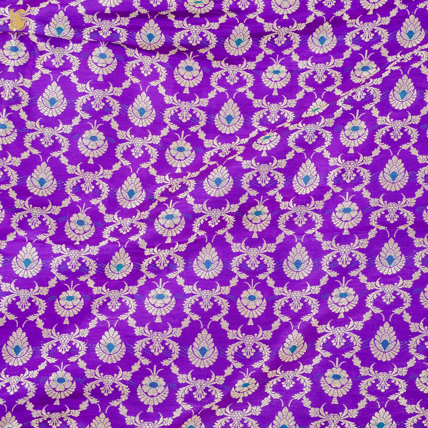 Handloom Banarasi Katan Silk Kalidar Manjari Lehenga
