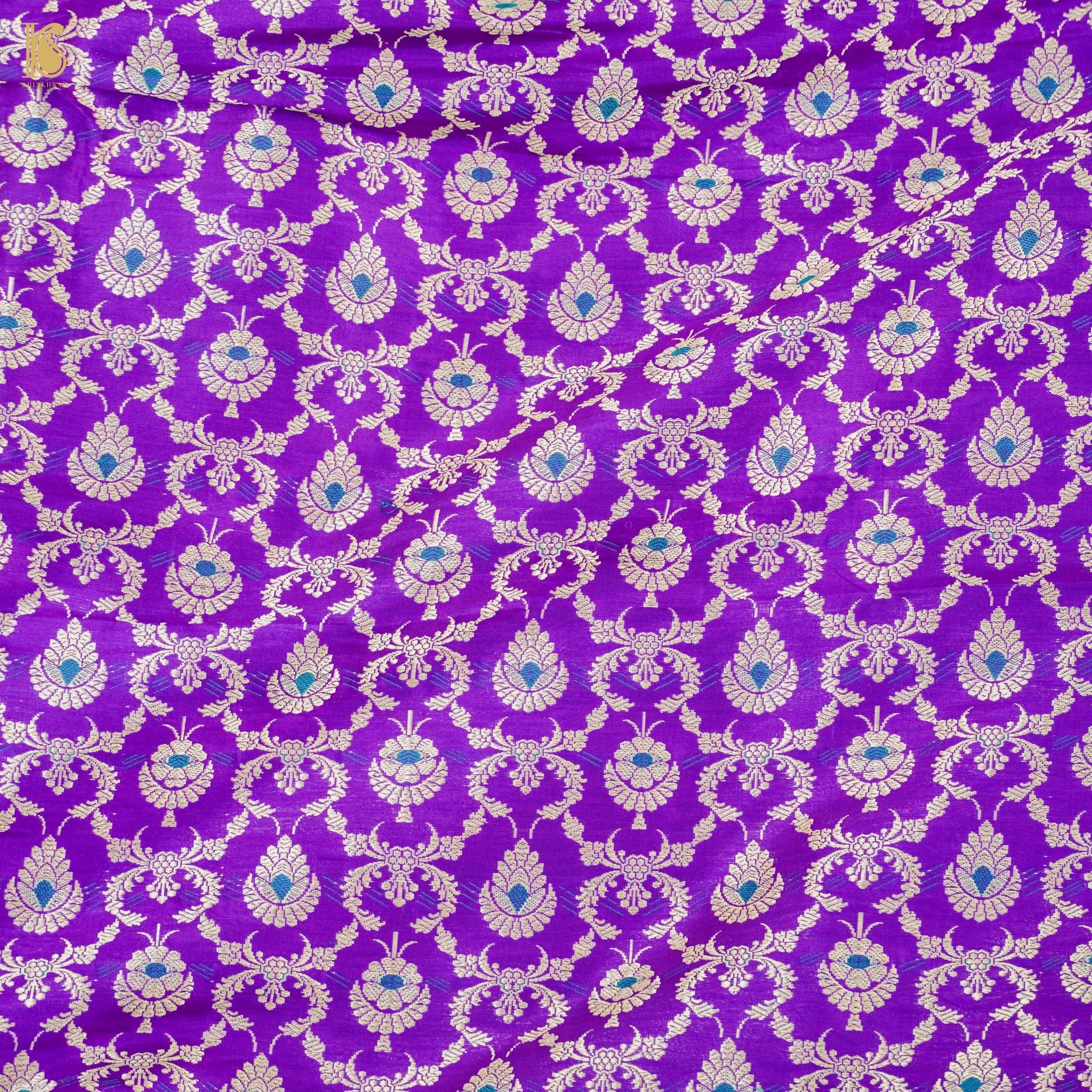 Handloom Banarasi Katan Silk Kalidar Manjari Lehenga